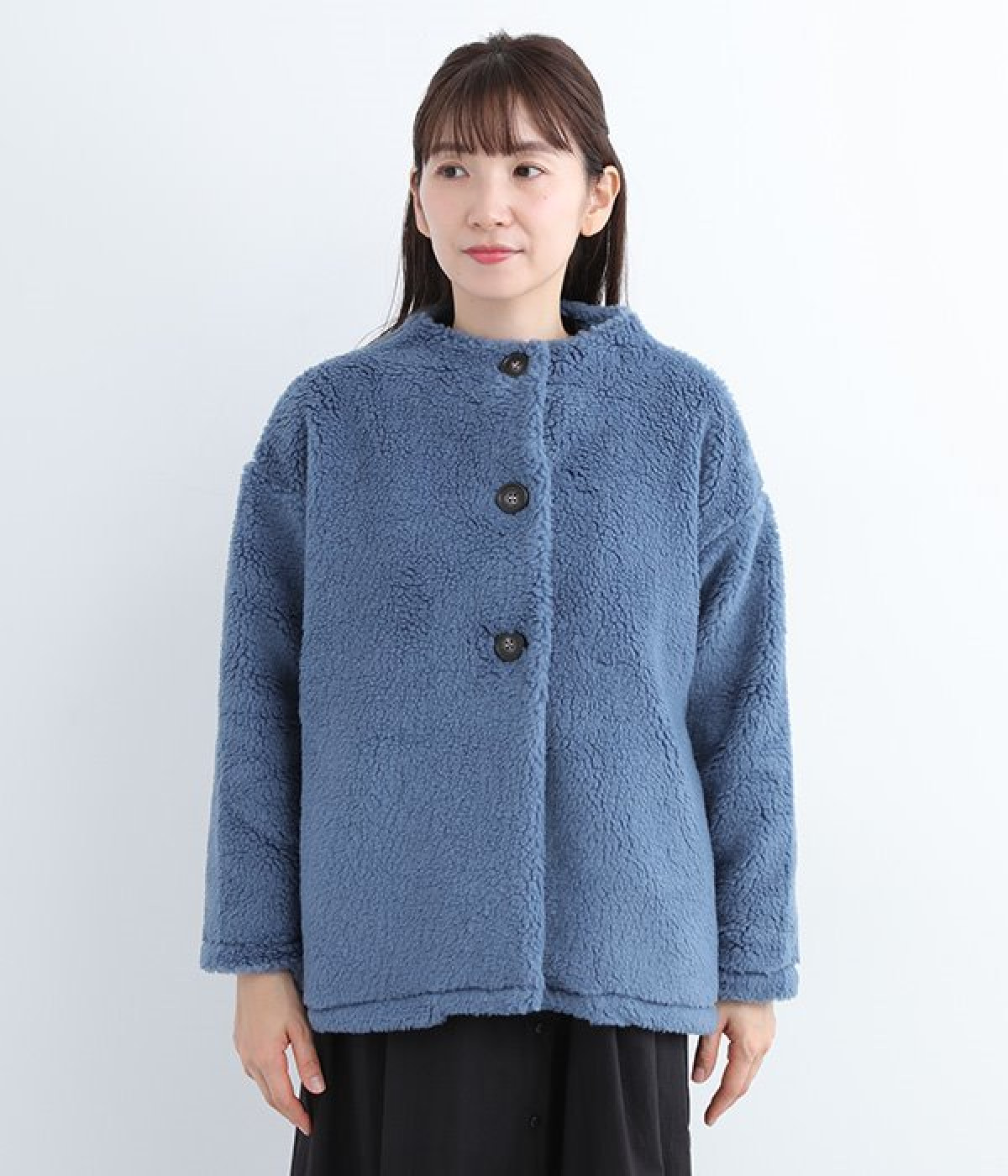 もこもこ いつものモックネックジャケット（mao made）の商品詳細