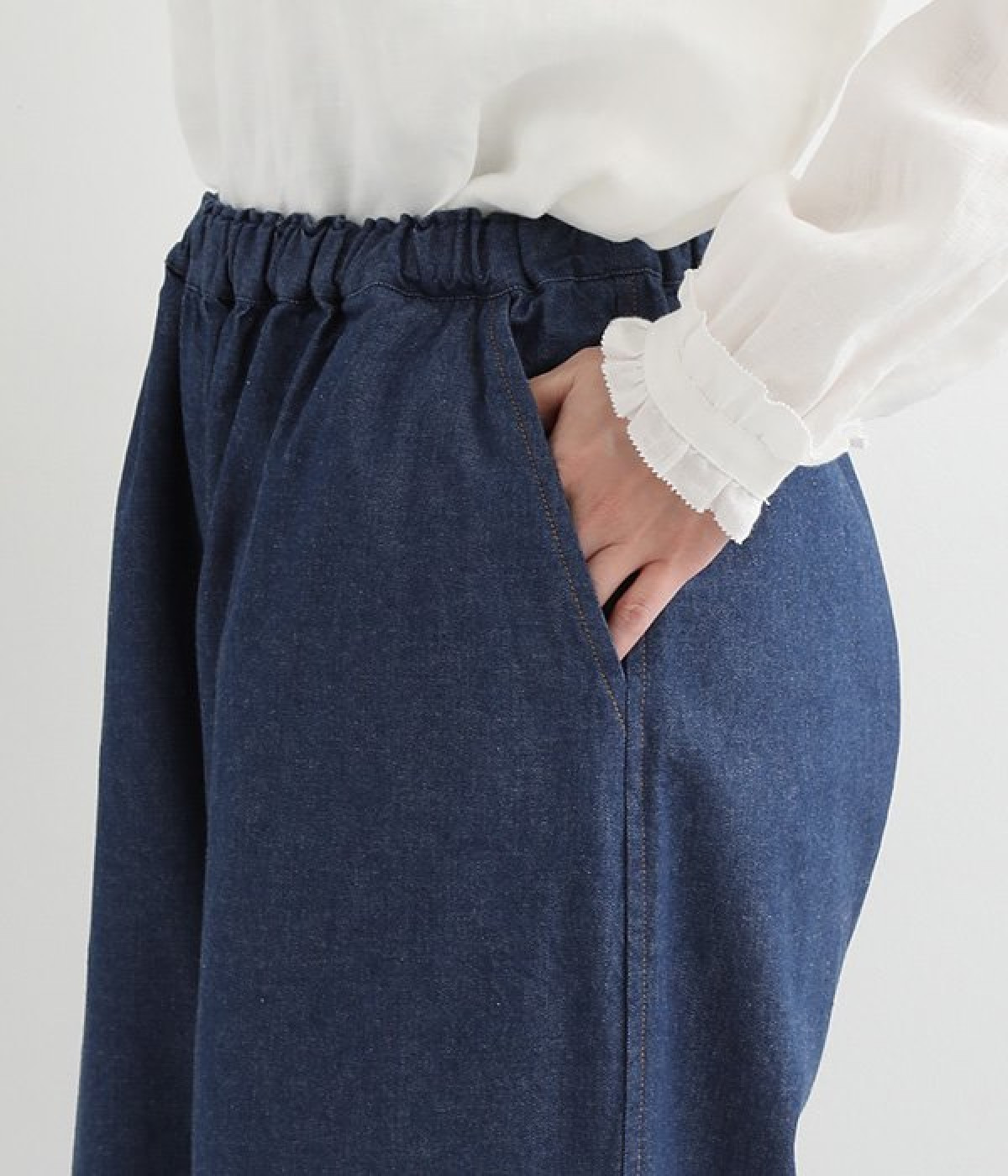 デニム ワイドパンツ（kinako）の商品詳細