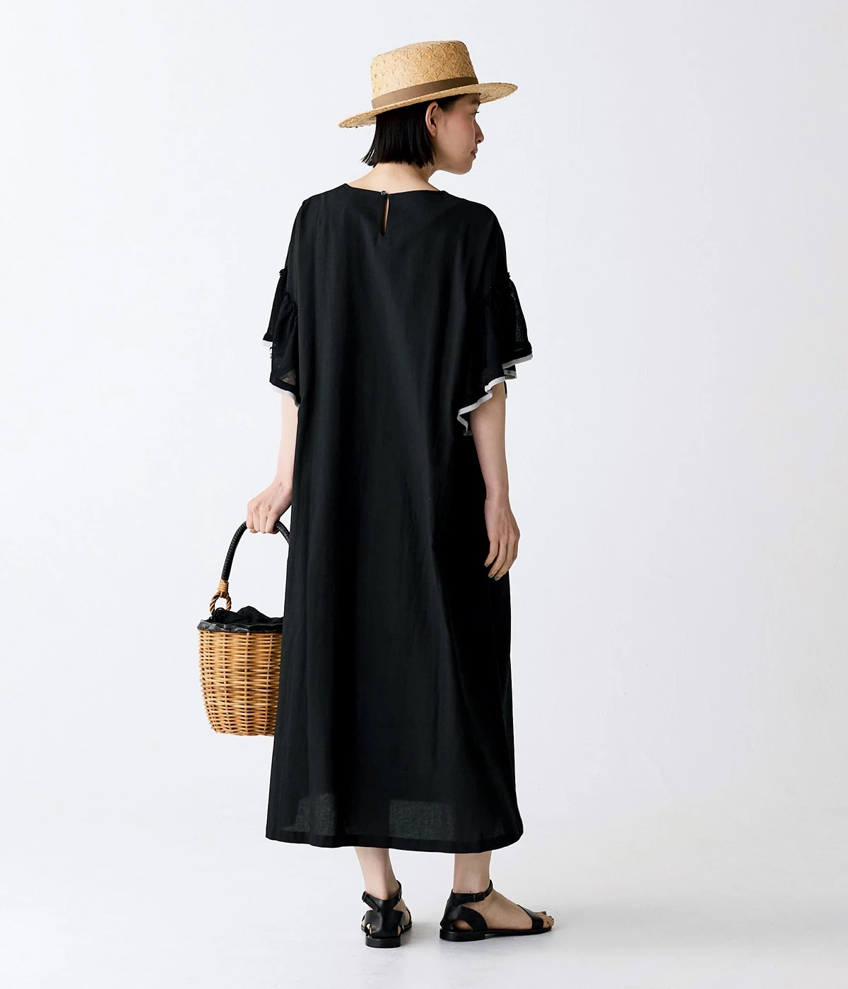 えびてんどん様 ワンピース S黒 新品タグ付き ZARA サテンドットプリントワンピース 黒 L 高見え