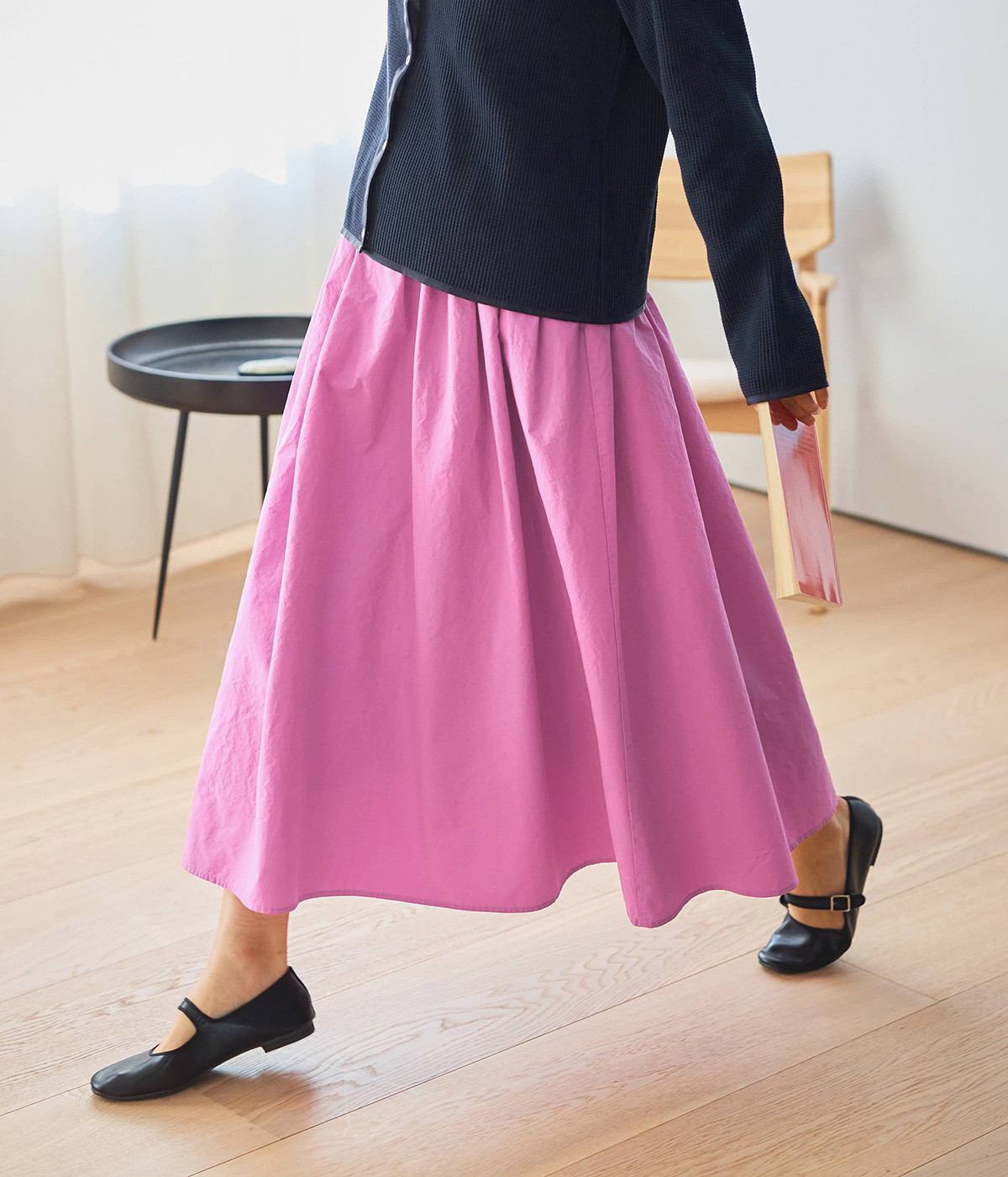 ピンク色スカート（and myera）の商品詳細