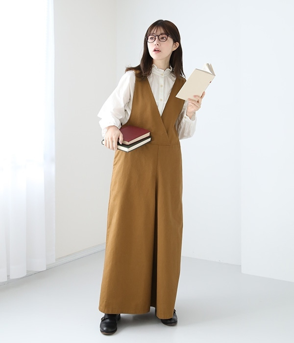 コットンツイルサロペットパンツ（m.n）の商品詳細