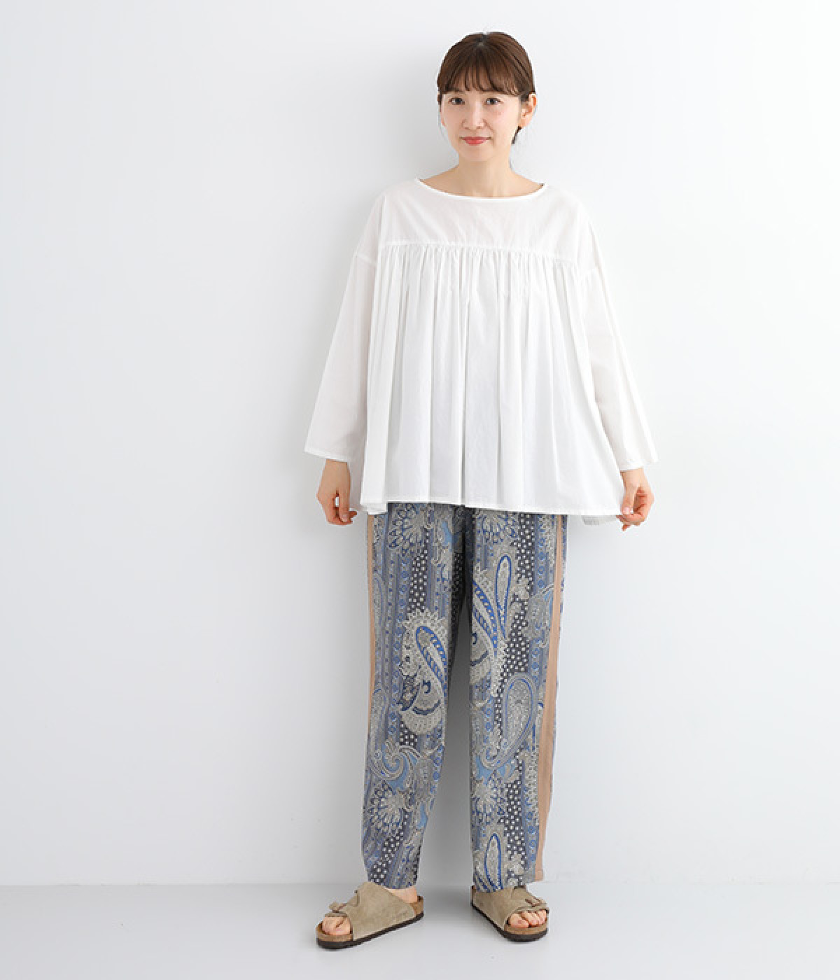 【★日本未入荷★】MAXMARA ☆ プリントサテンパンツ SFERE パウダーサテン柄リラックスパンツ(AUG)の商品詳細