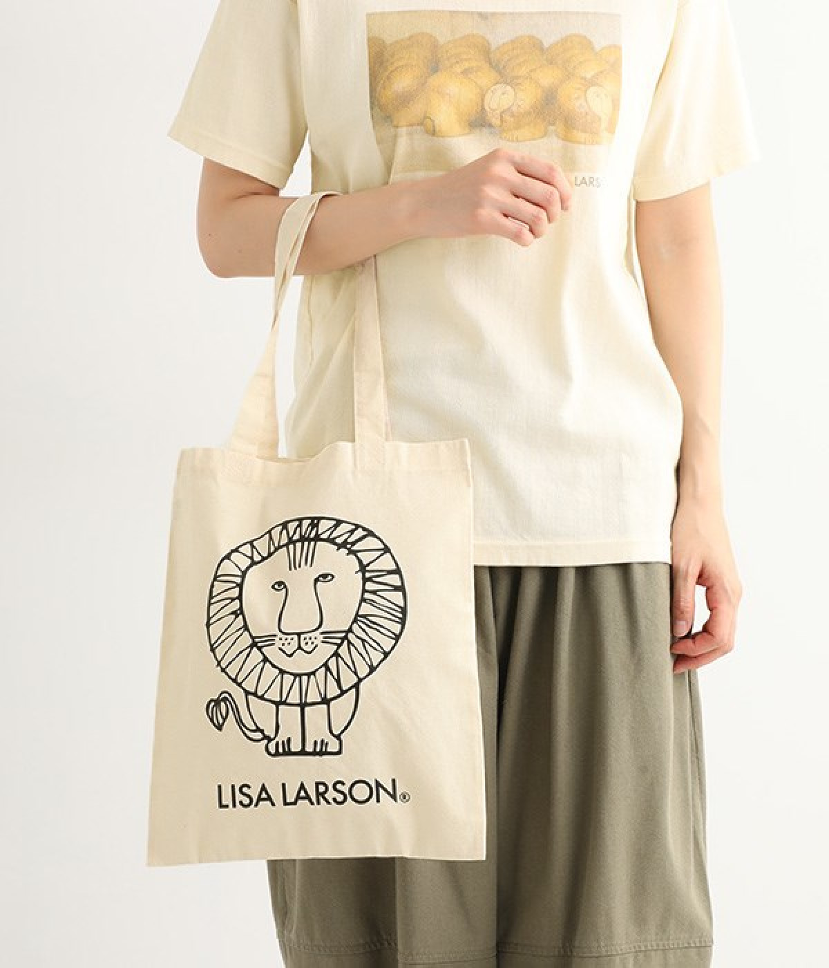 LISA LARSONコラボ ライオンフォトTシャツ（BIWACOTTON）の商品詳細