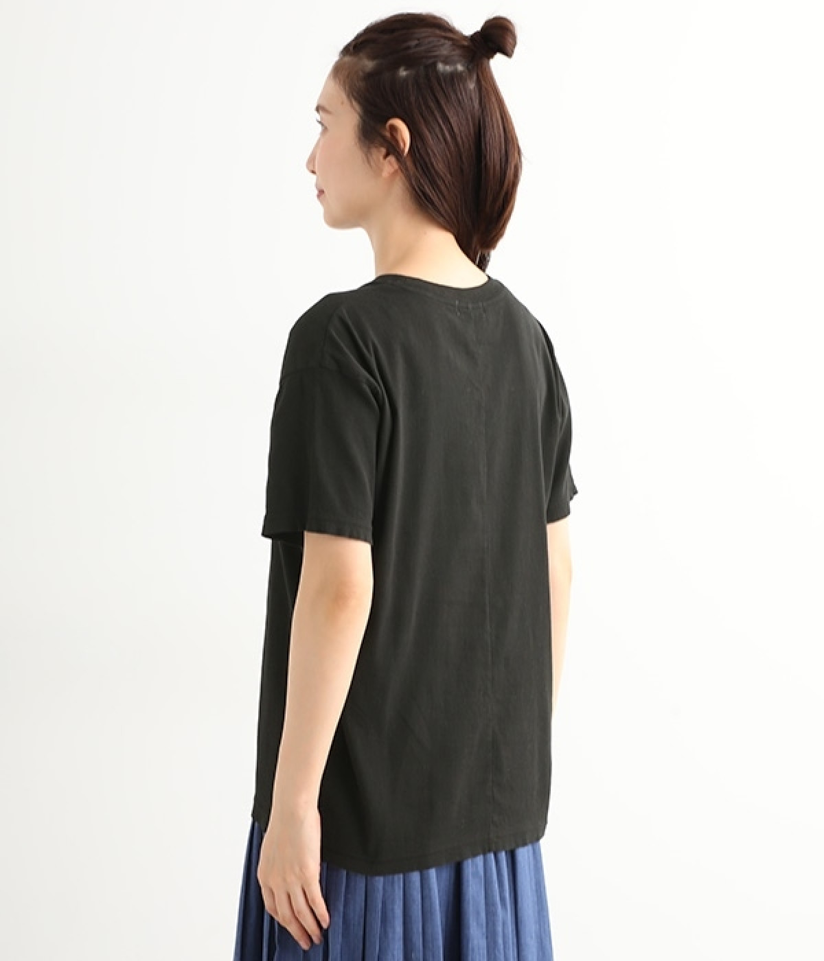 LISA LARSONコラボ ねこのかおプリントTシャツ（BIWACOTTON）の