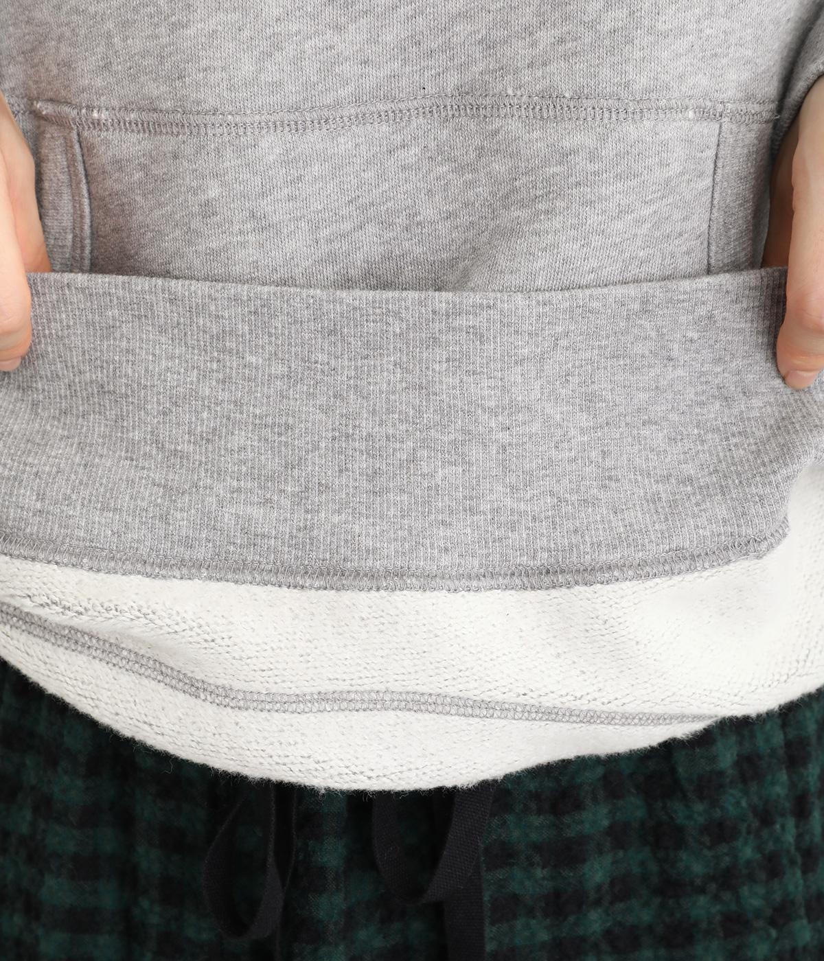 もちもち裏毛 杢調ジップ付きパーカー（caqu）の商品詳細