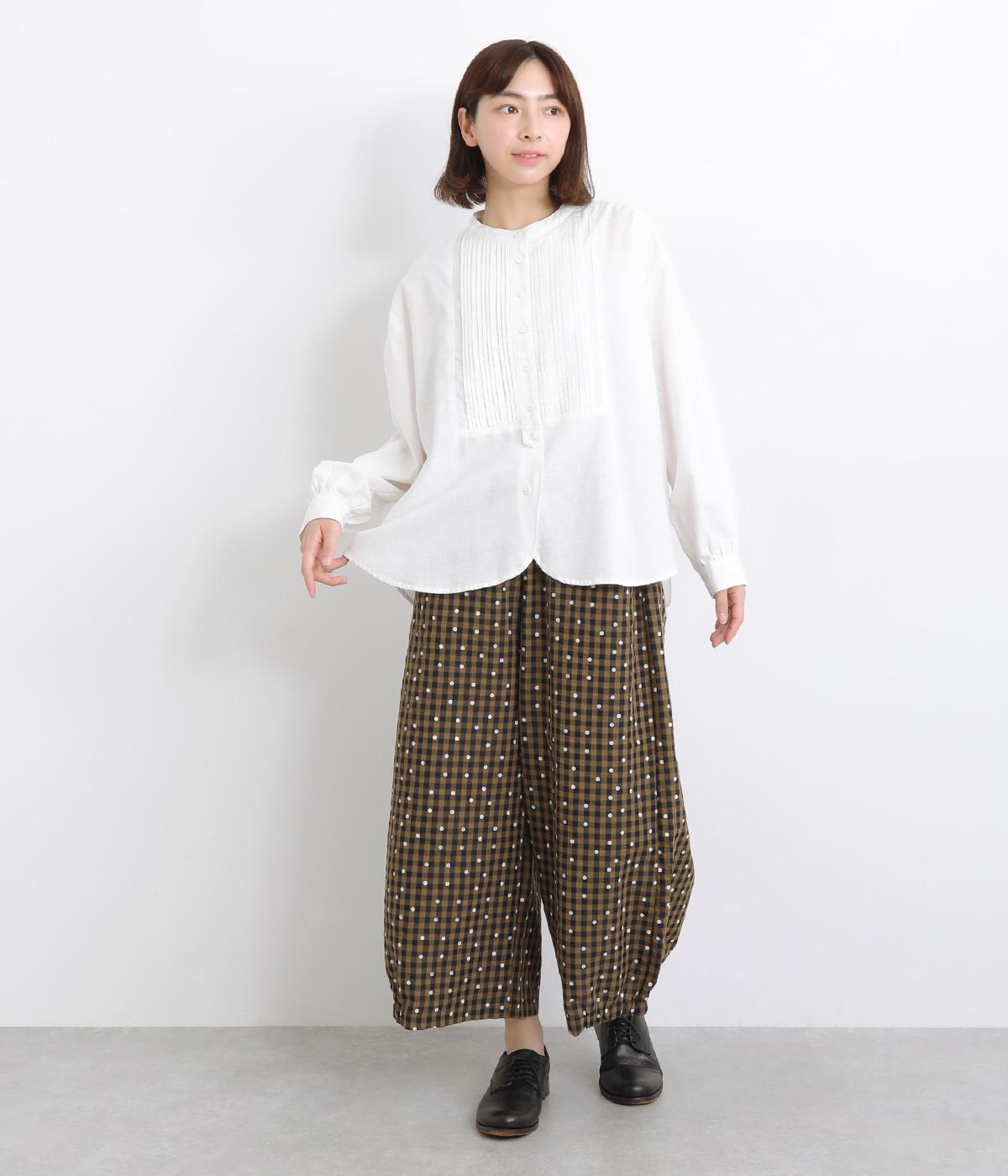 ギンガムチェック×DOT 裾ゴムワイドパンツ（COLORK）の商品詳細