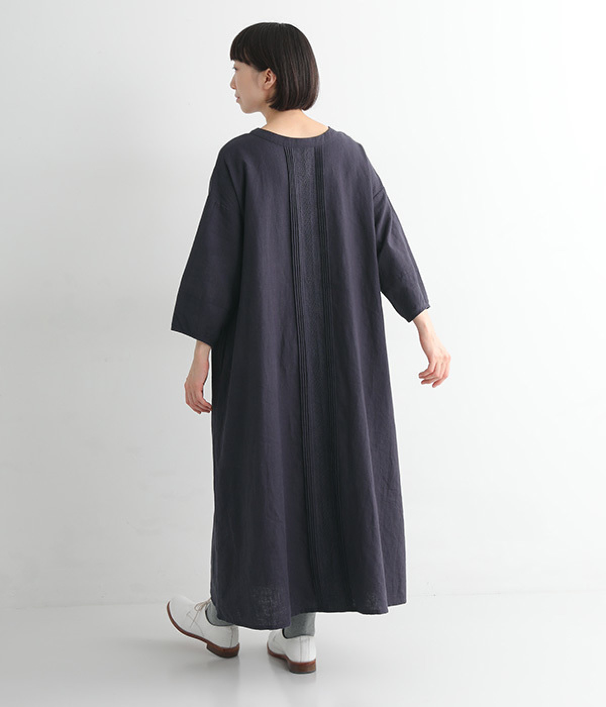 リネンコットン 2WAYレースワンピース（&yarn）の商品詳細