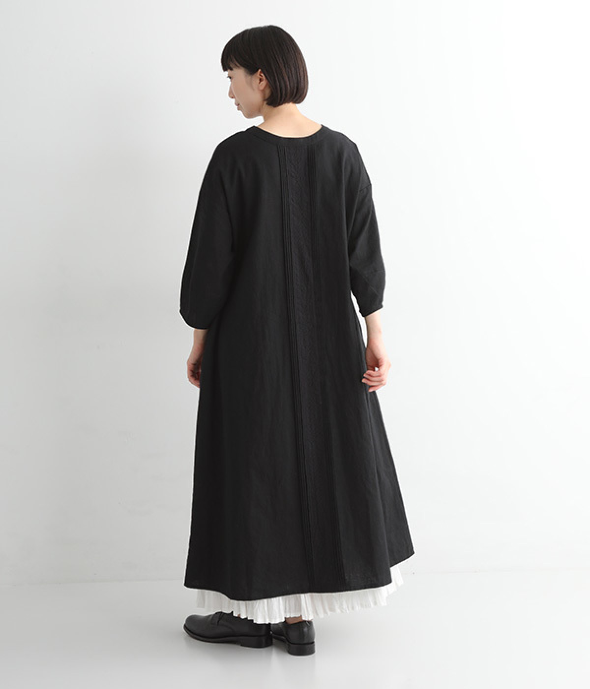リネンコットン 2WAYレースワンピース（&yarn）の商品詳細