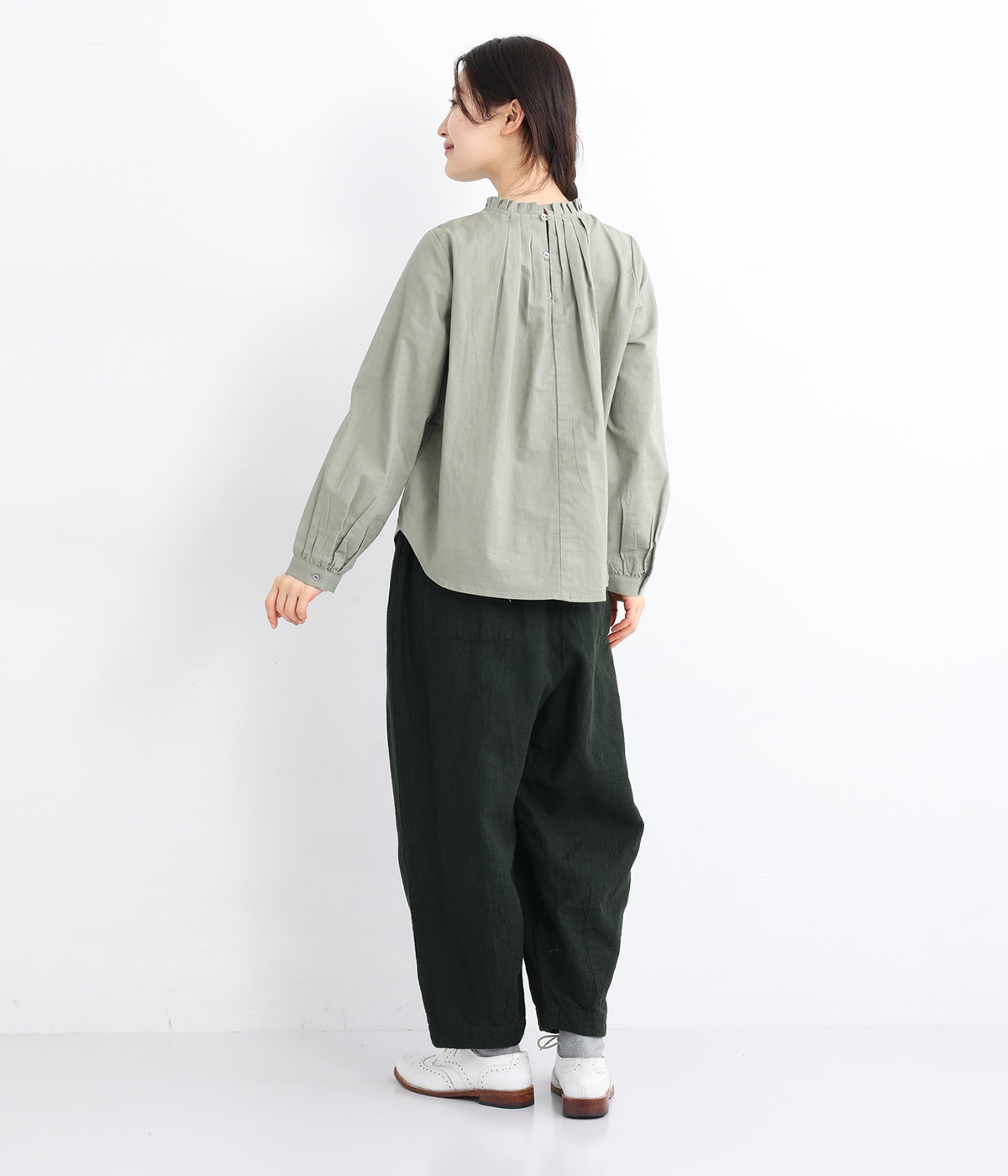 SOU.SOU サルエルパンツ 日本製 オリーブグリーン　M SOU.SOU サルエルパンツ 日本製 オリーブグリーン M SOU.SOU