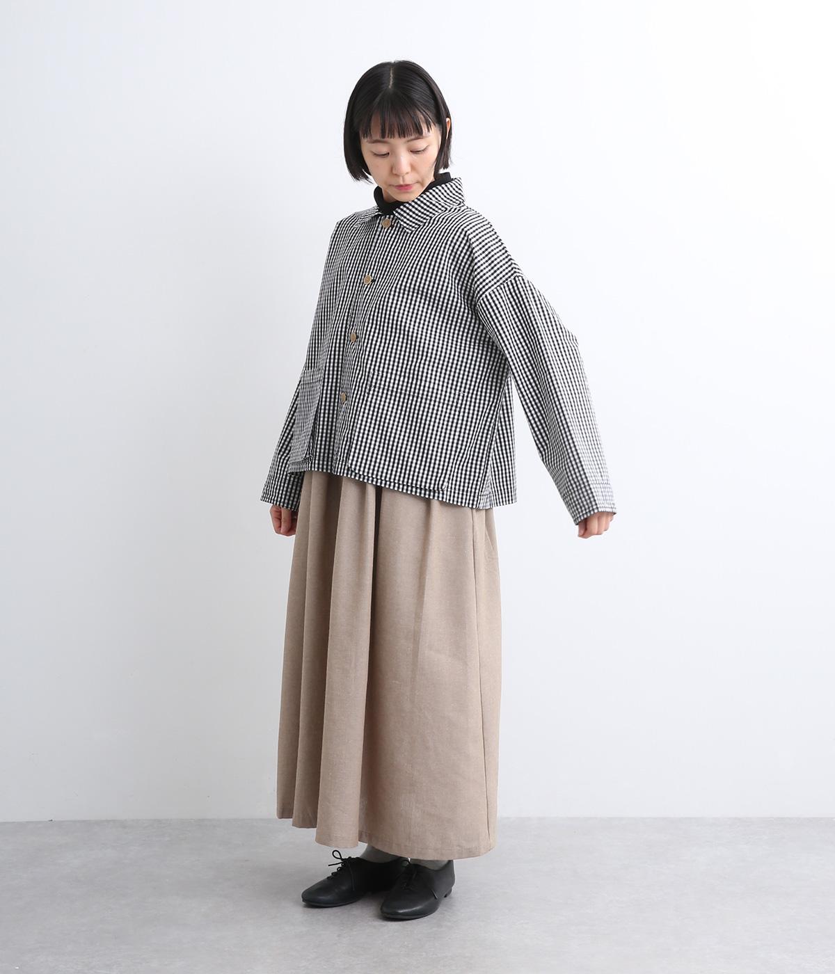 ハイカウントクロスグランジウォッシュマチポケットショートジャケット