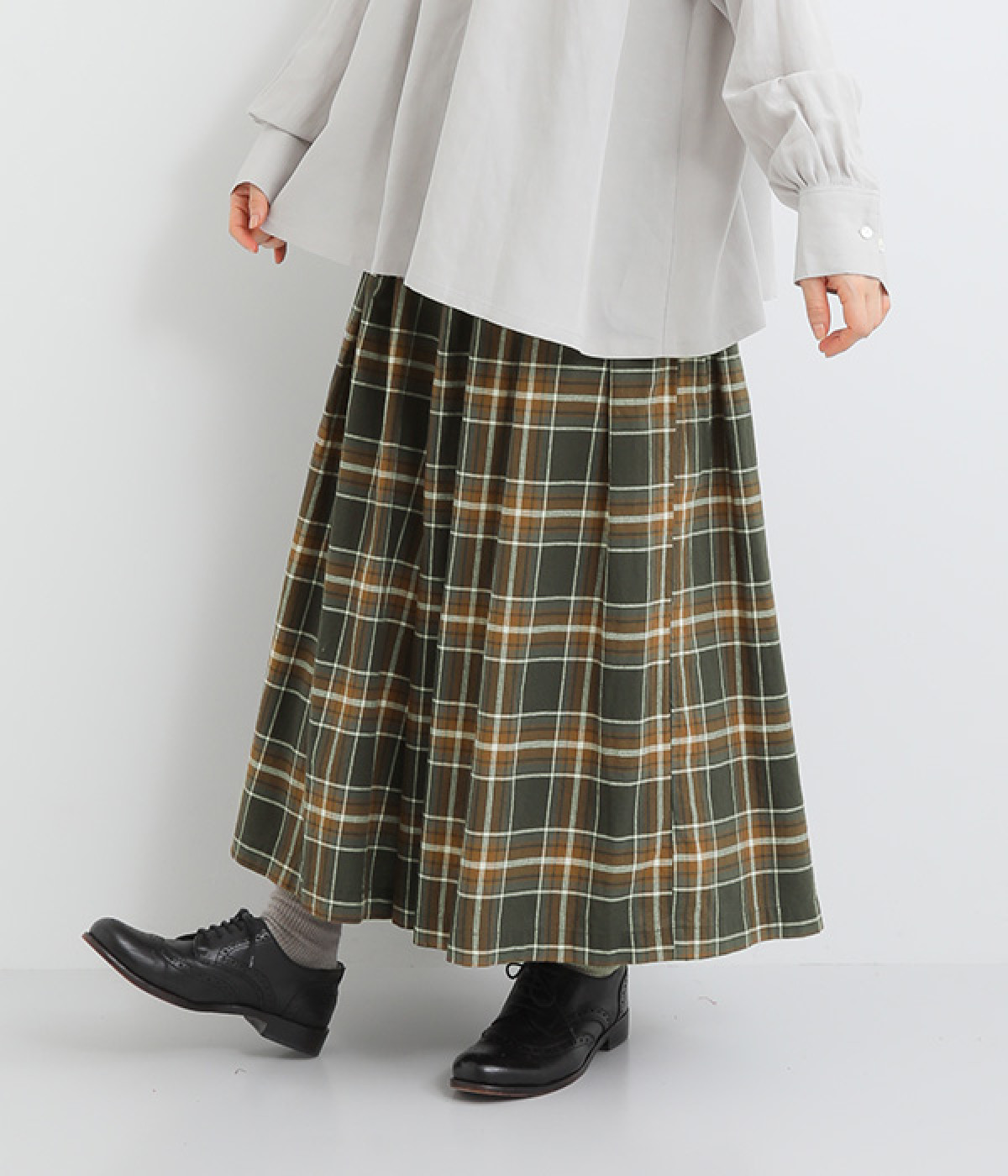 新品 タグ付き ！今季D*g*yコットンオックスチェックワイドタックパンツ コットンオックスチェックタックワイドパンツ（D*g*y）の商品詳細