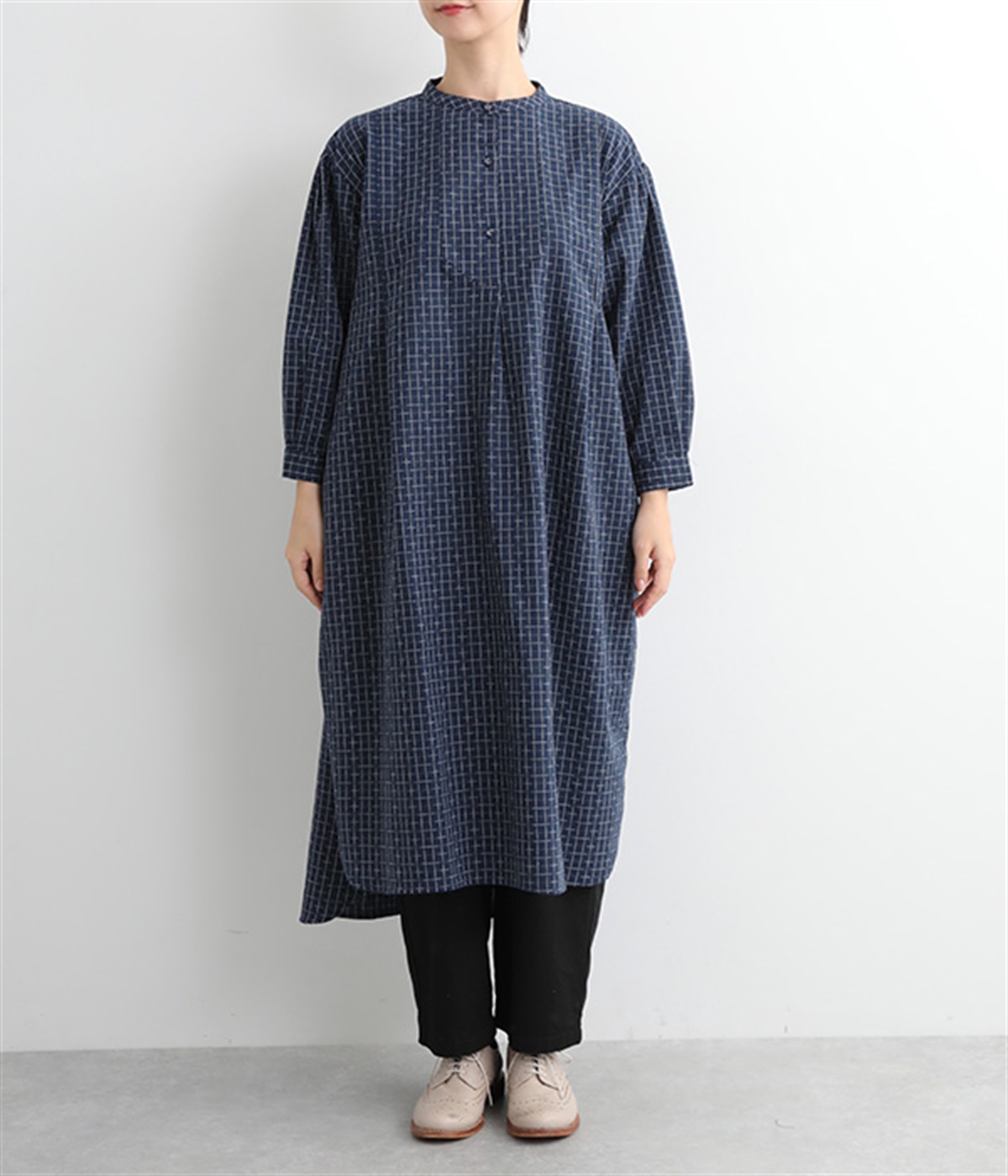 コットンリネン刺し子サイドスリットワンピース（D*g*y）の商品詳細