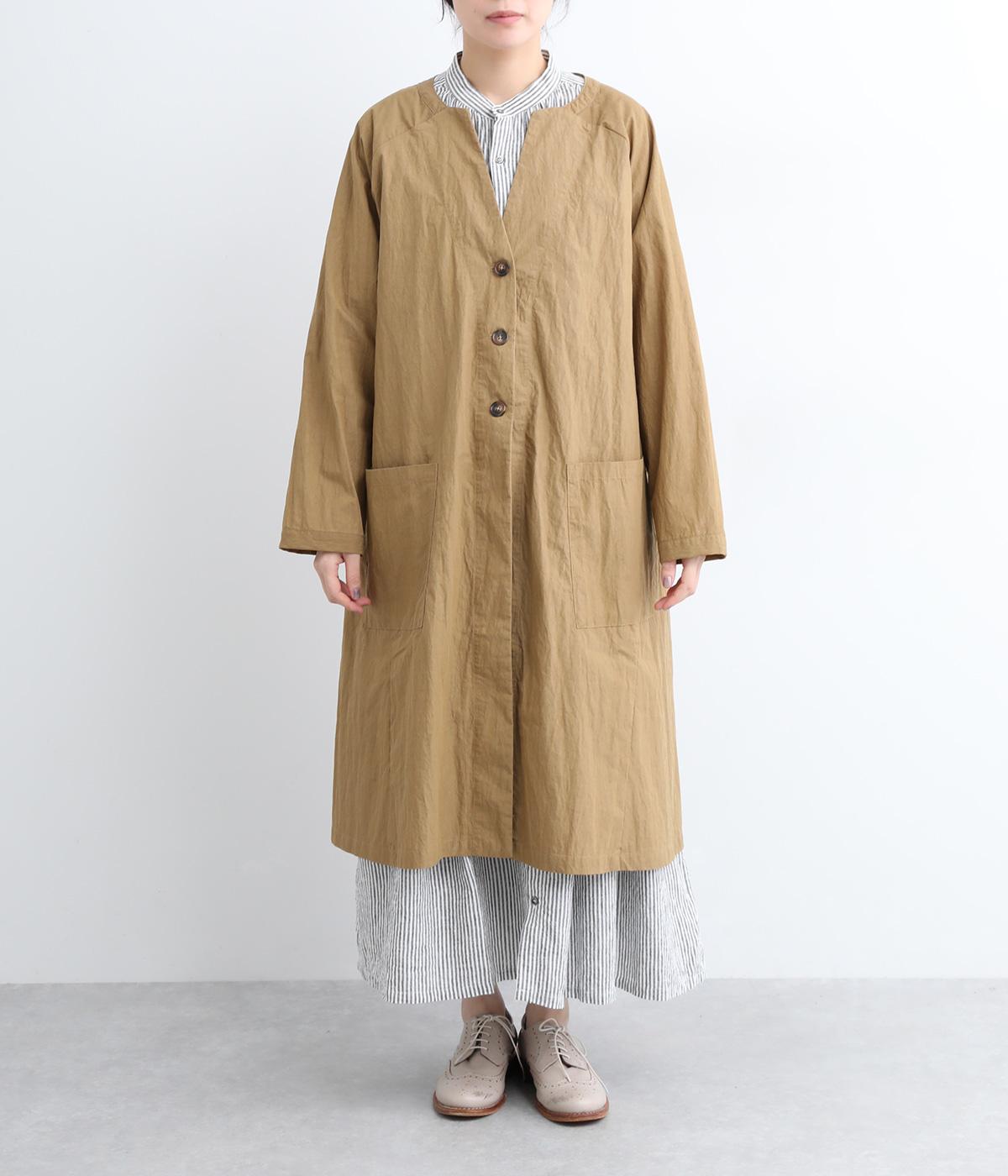 コットンナイロンハイカウントノーカラーコート（D*g*y）の商品詳細