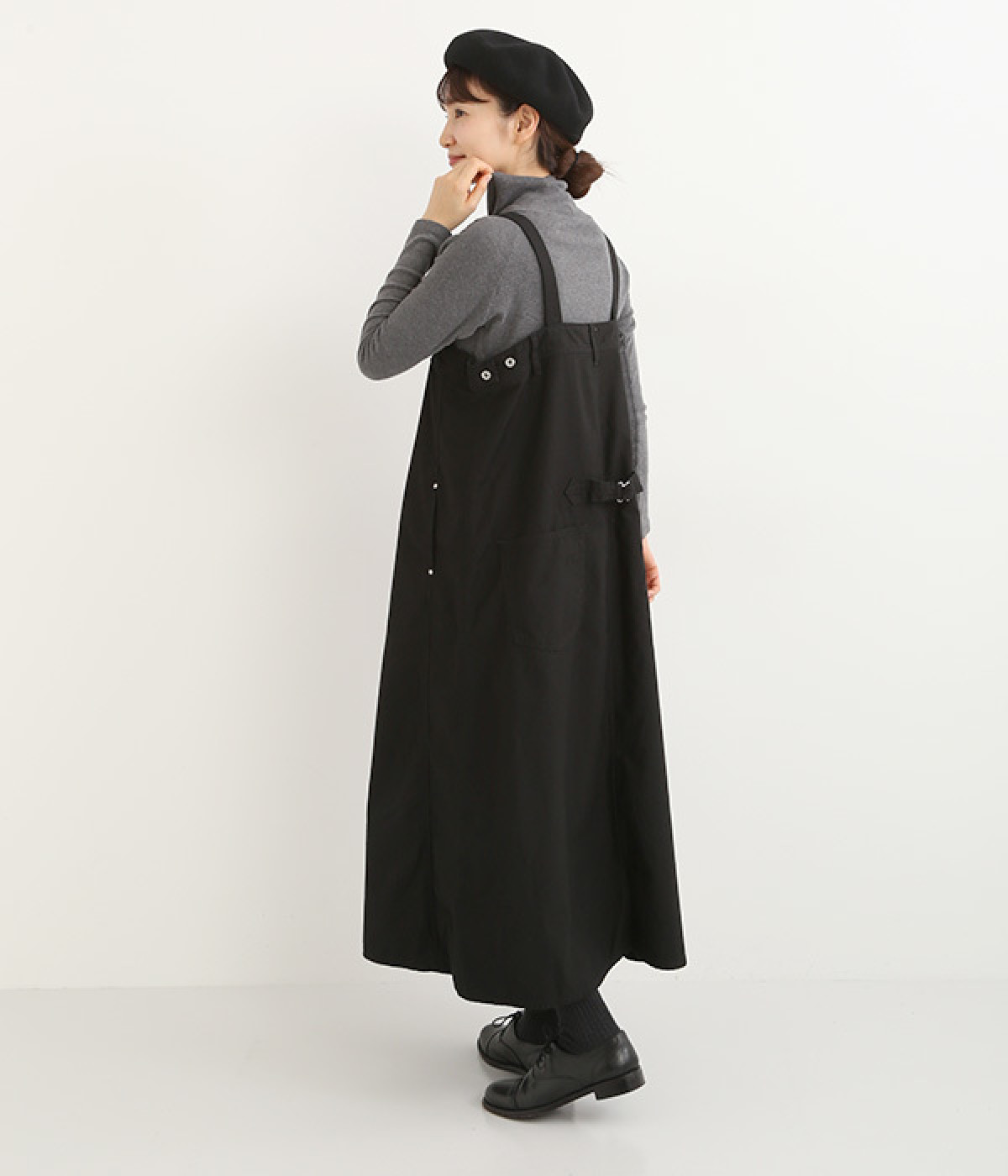 バックサテン ジャンパースカート（D.M.G）の商品詳細