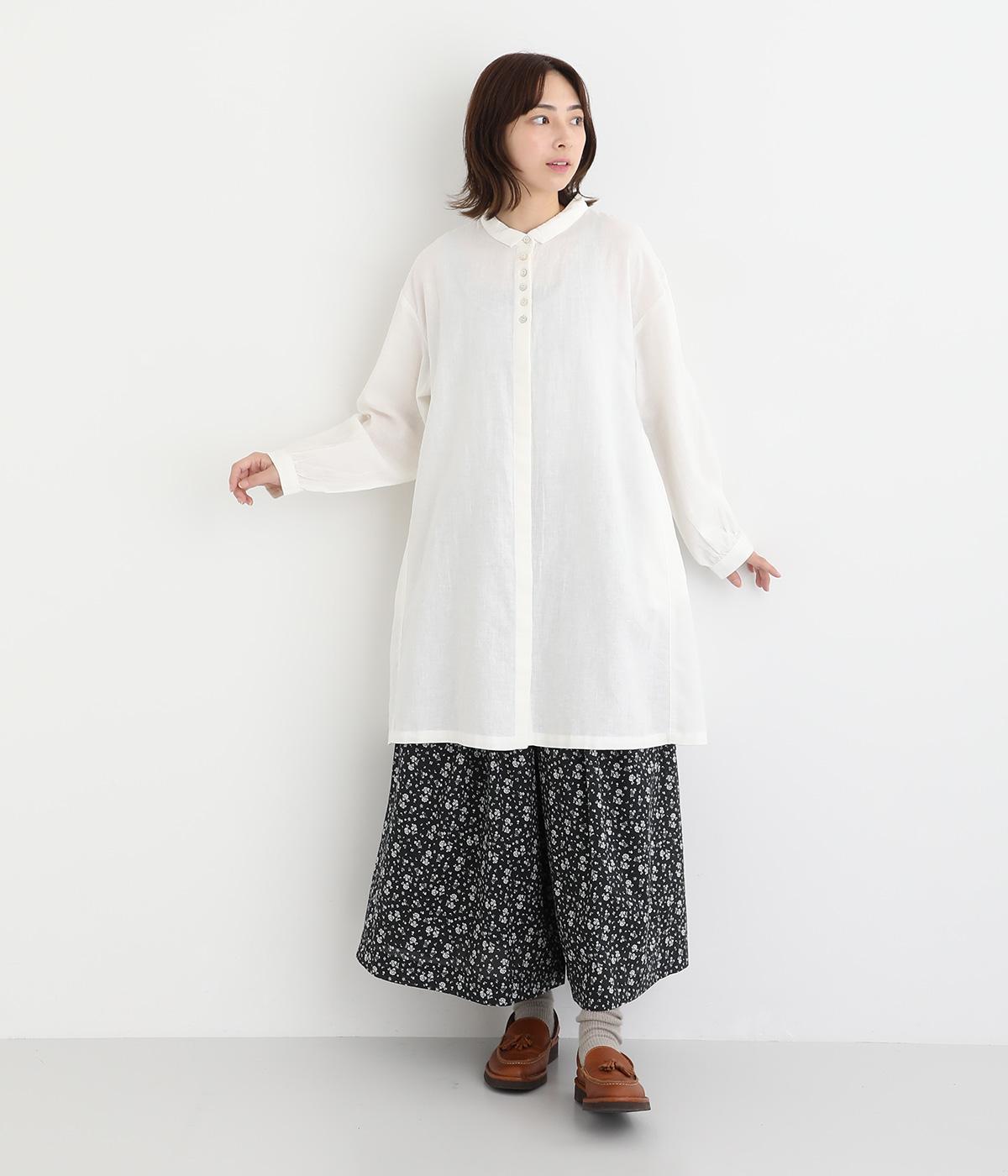 コットンリネン平織チュニックワンピース（le ciel）の商品詳細