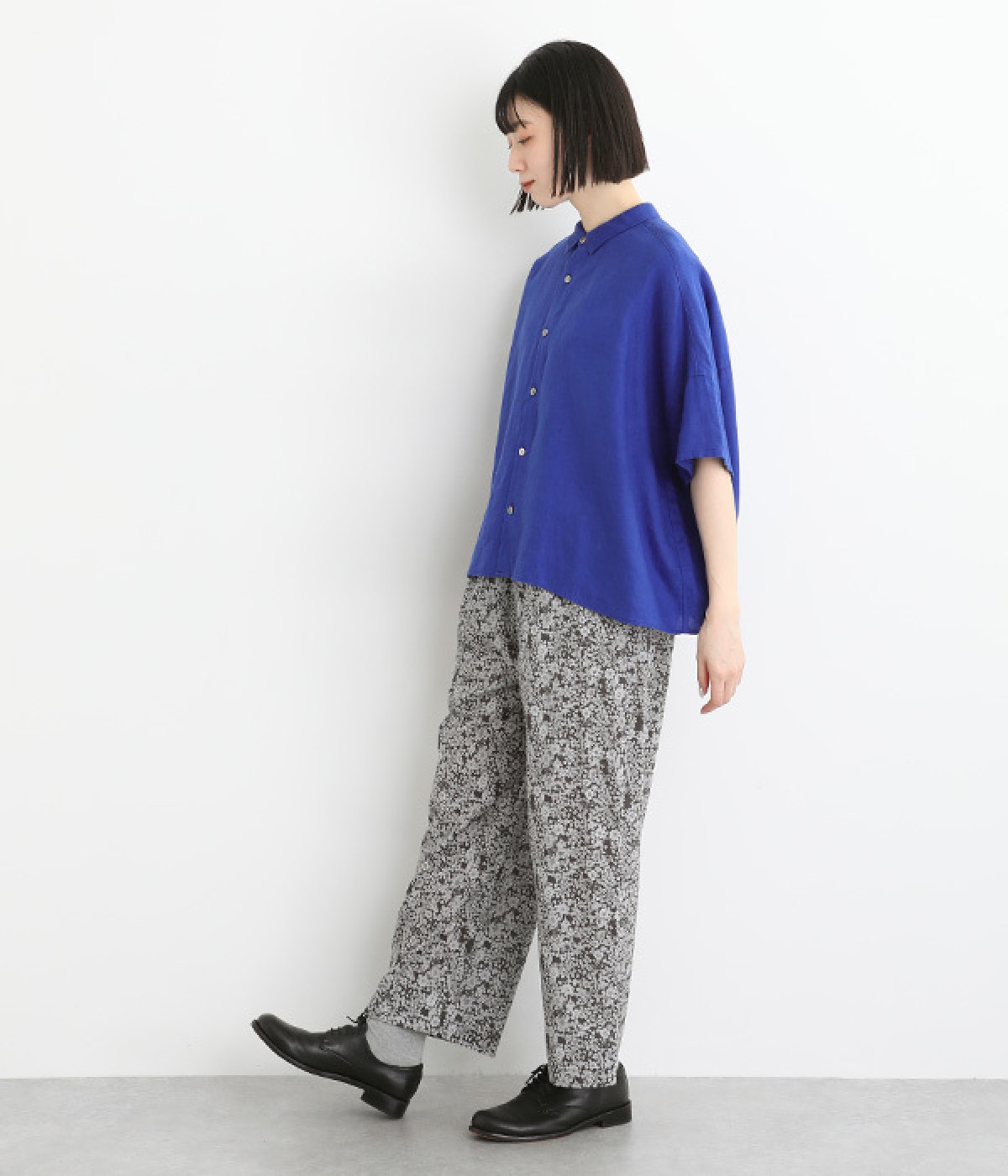 【美品】R-LONDON 　フラワープリント ダンスパンツ　サルエル　花柄　M R-LONDON フラワープリント ダンスパンツ サルエル 花柄 M