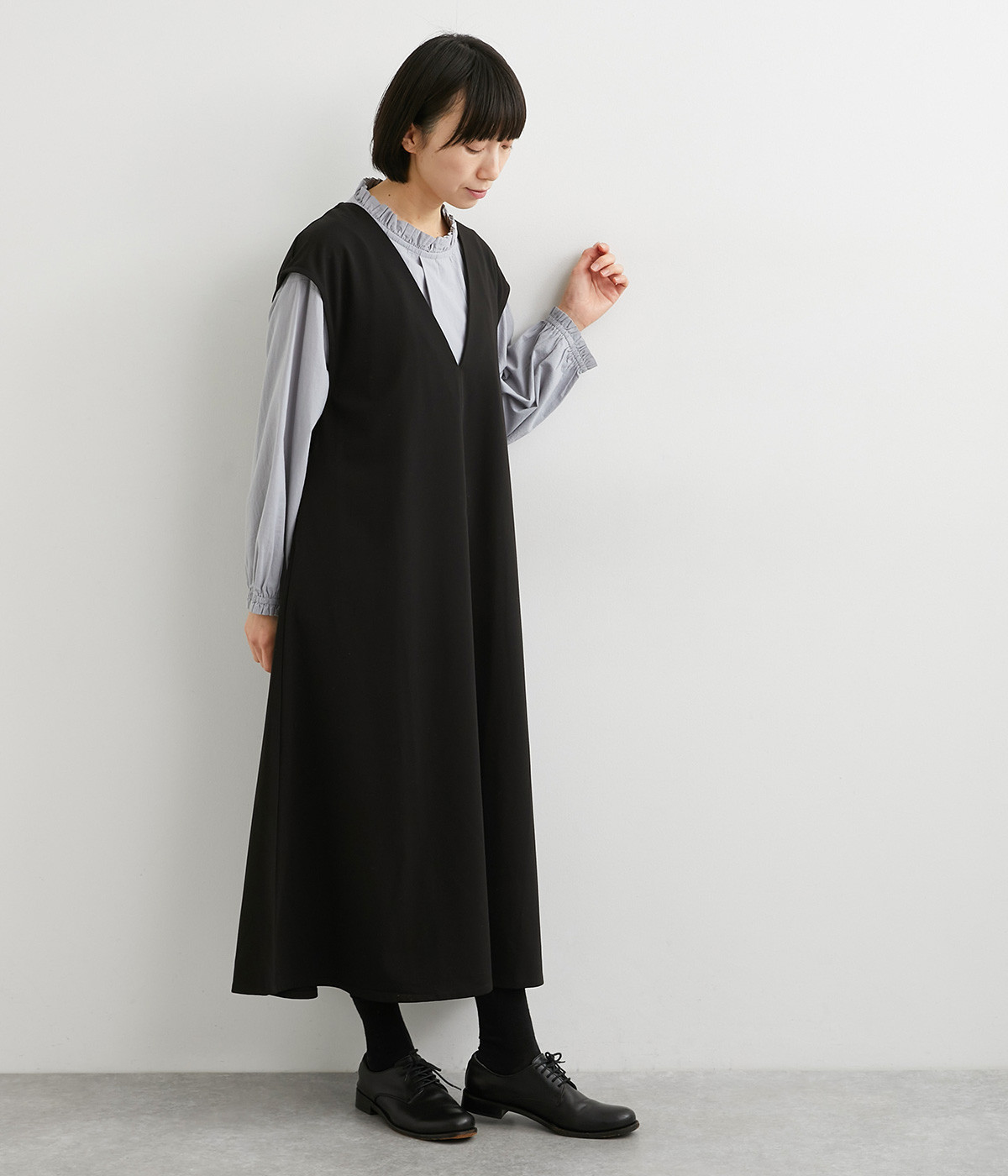 TR Vネックノースリーブワンピース（HEAVENLY）の商品詳細