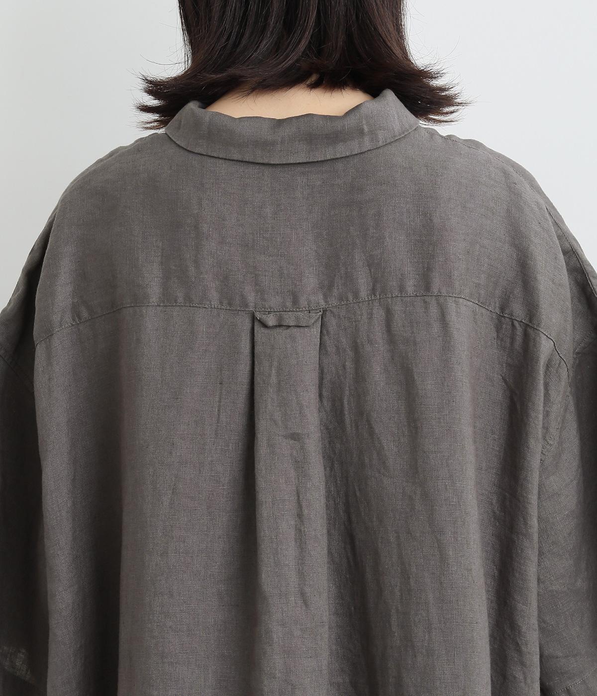 H*I様 HEAVENLY ブラック ワンピース フリーサイズ リネンポロカラー6分袖ワンピース（HEAVENLY）の商品詳細