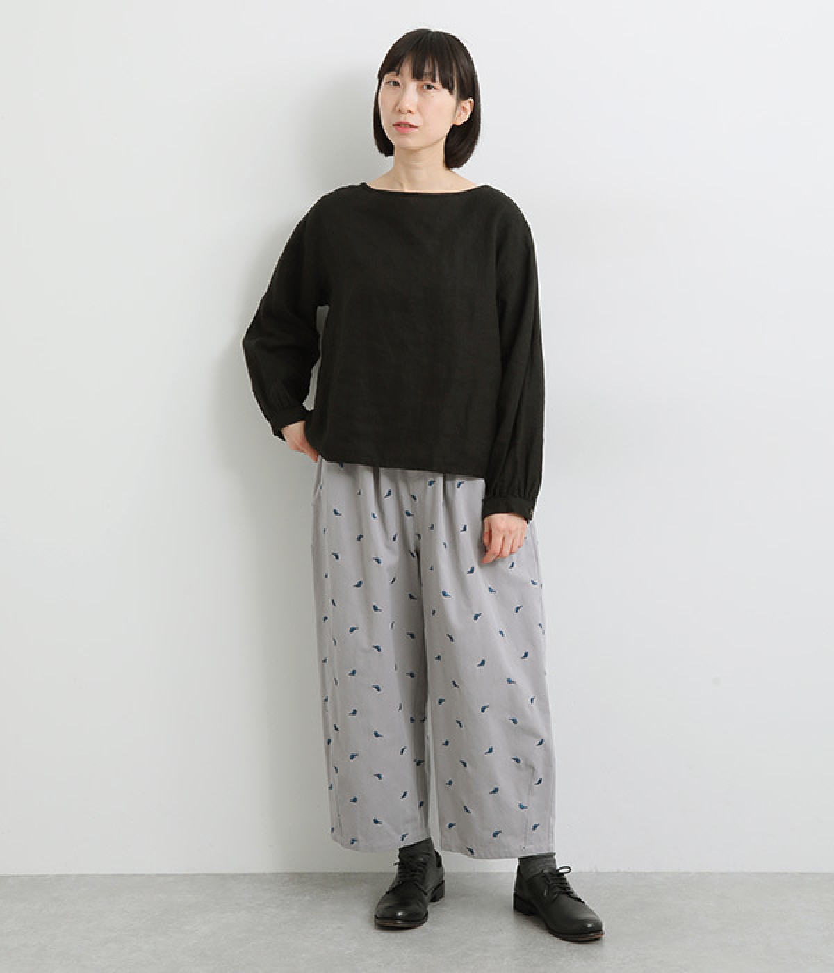 エルメス　コットンパレオ・チュニック　未使用保管品❣️「フォルクロール」柄 osharewalker カットソー レディース Tシャツ トップス 五分袖