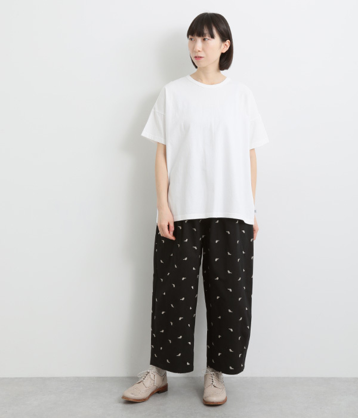 コットン小鳥ドット刺繍バルーンパンツ（Emago）の商品詳細
