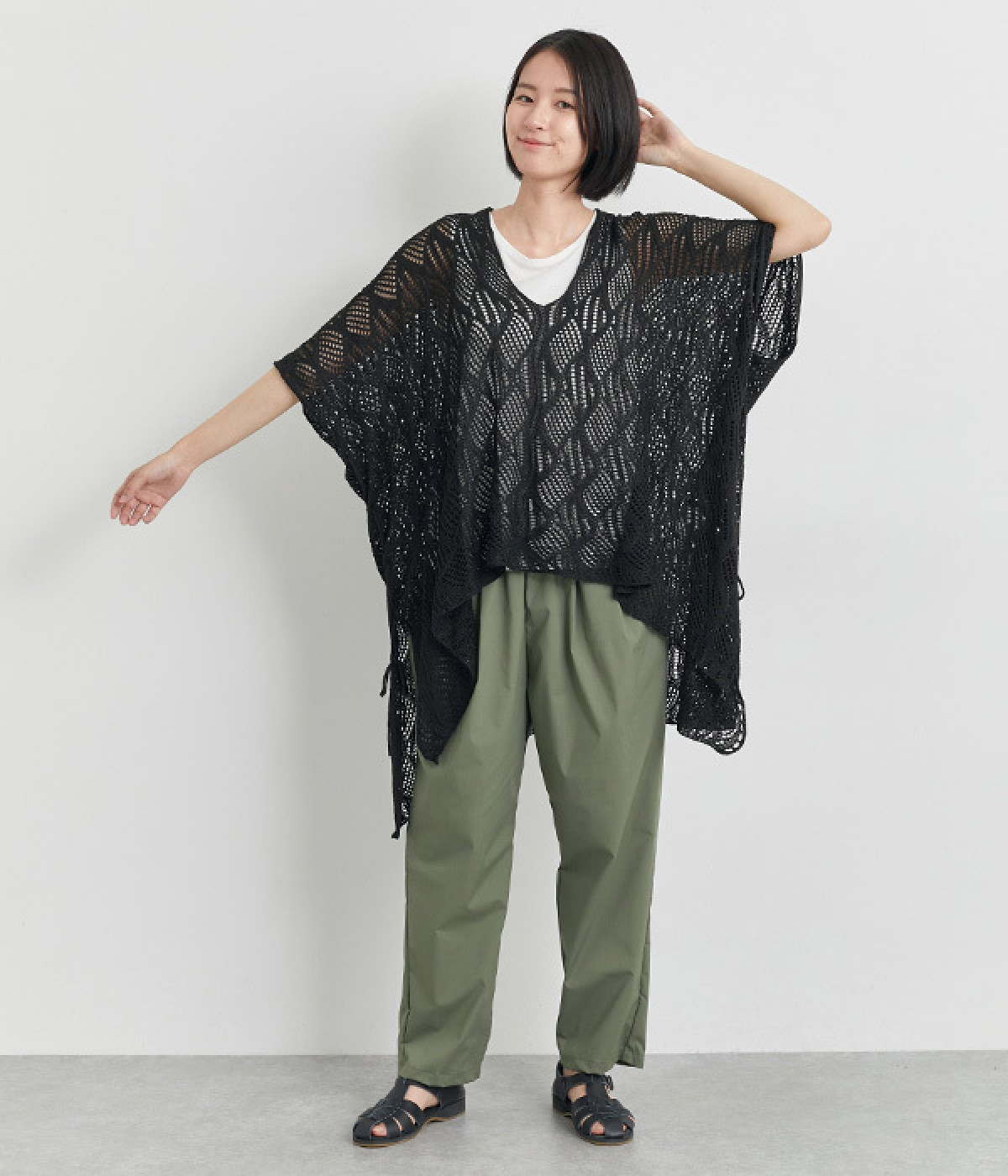 ☆最終価格☆FURUGI-NI-LACE/フルギニレース☆パッチワークポンチョ ☆最終価格☆FURUGI-NI-LACE/フルギニレース☆パッチワーク