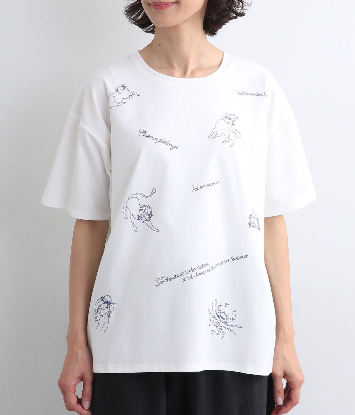 バイオ天竺星座刺繍Tシャツ（refined works）の商品詳細