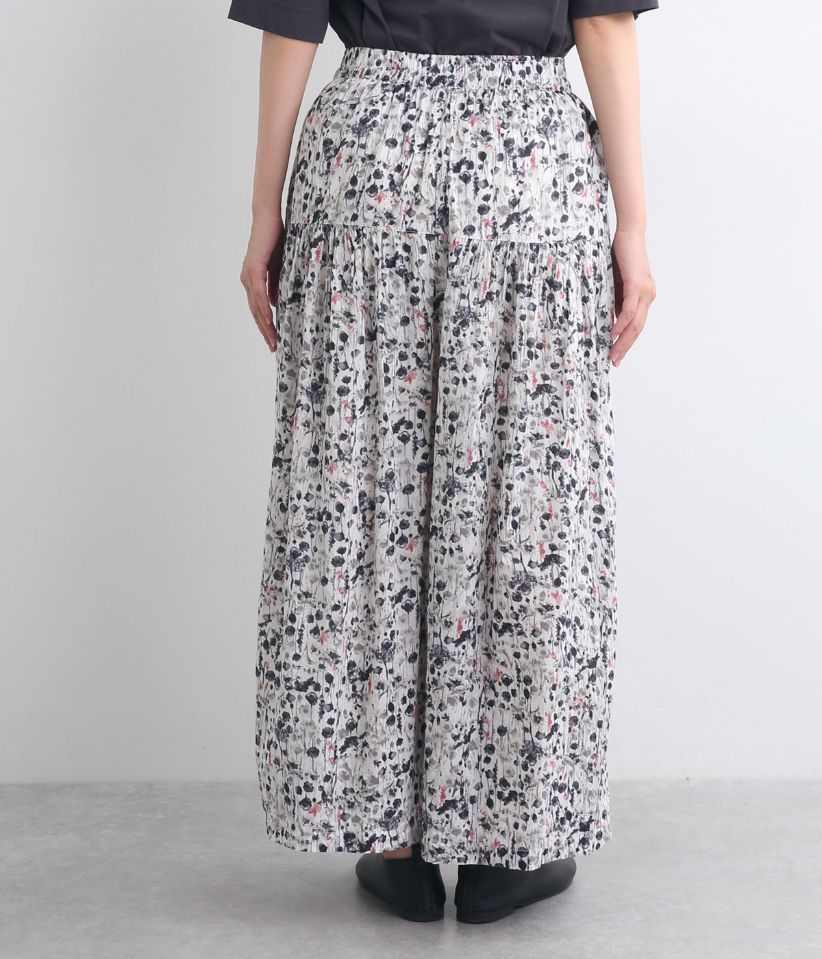 日本未入荷★Karen Millen 花柄ギャザーワイドパンツ コットン花柄ギャザーワイドパンツ(fu_dueka::)の商品詳細