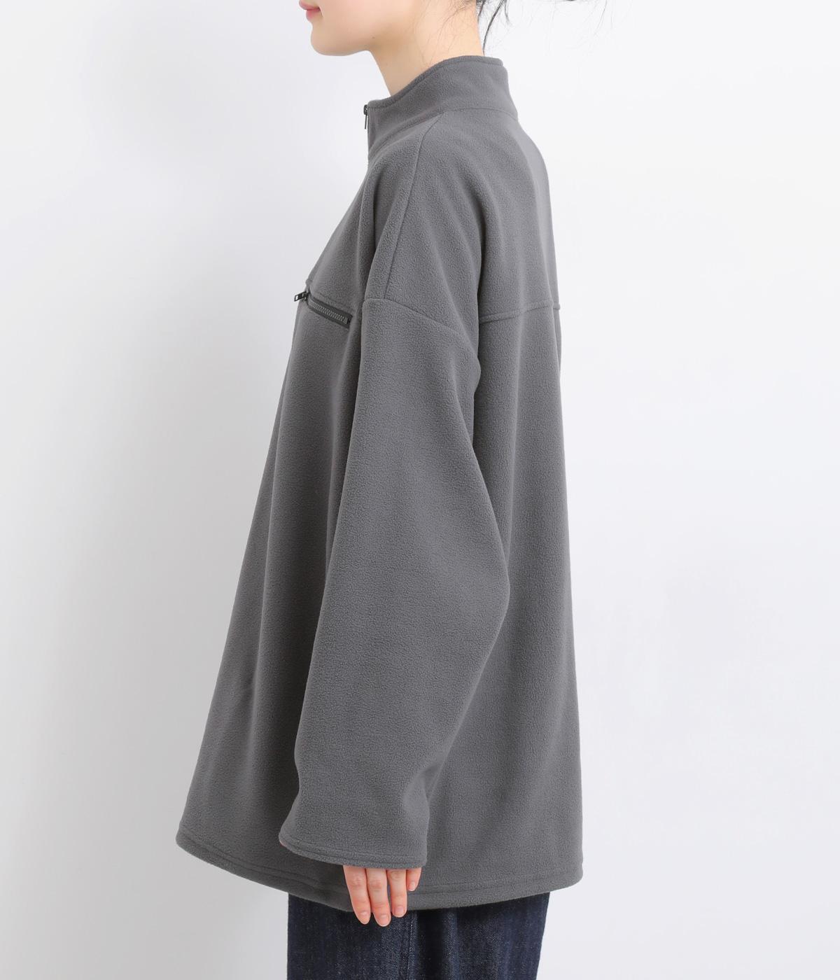 フリース×ボーダー天竺ハーフジッププルオーバー（LUPILIEN）の商品詳細