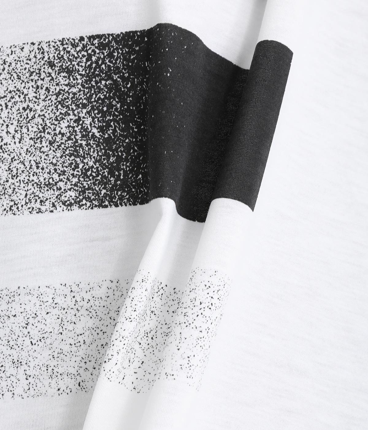 かすれボーダープリントTシャツ（etre relie）の商品詳細