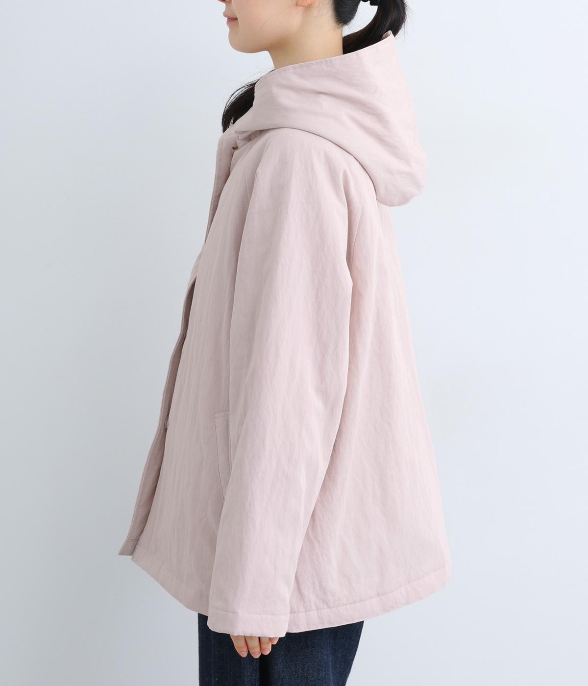 レーヨンナイロンフード付きショートコート（corail）の商品詳細