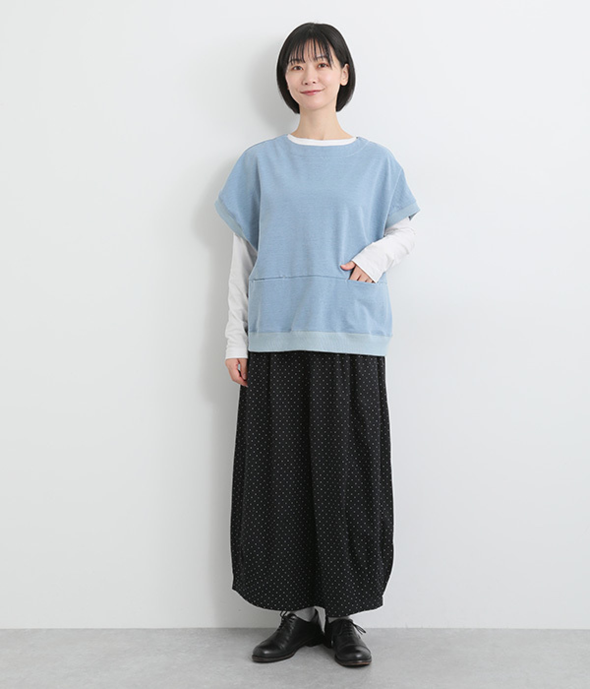 プリスティン　PRISTINE リネンコットン天竺 コクーンパンツ プリスティン PRISTINE リネンコットン天竺 コクーンパンツ