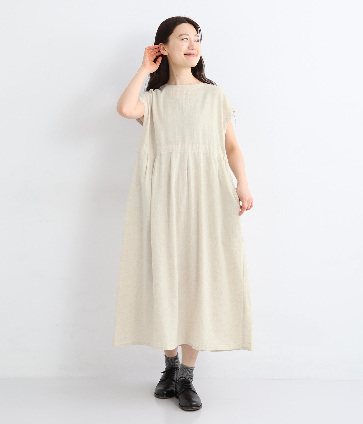 ayakawasaki コットンリネン ワンピース one-piece | ayakawasaki
