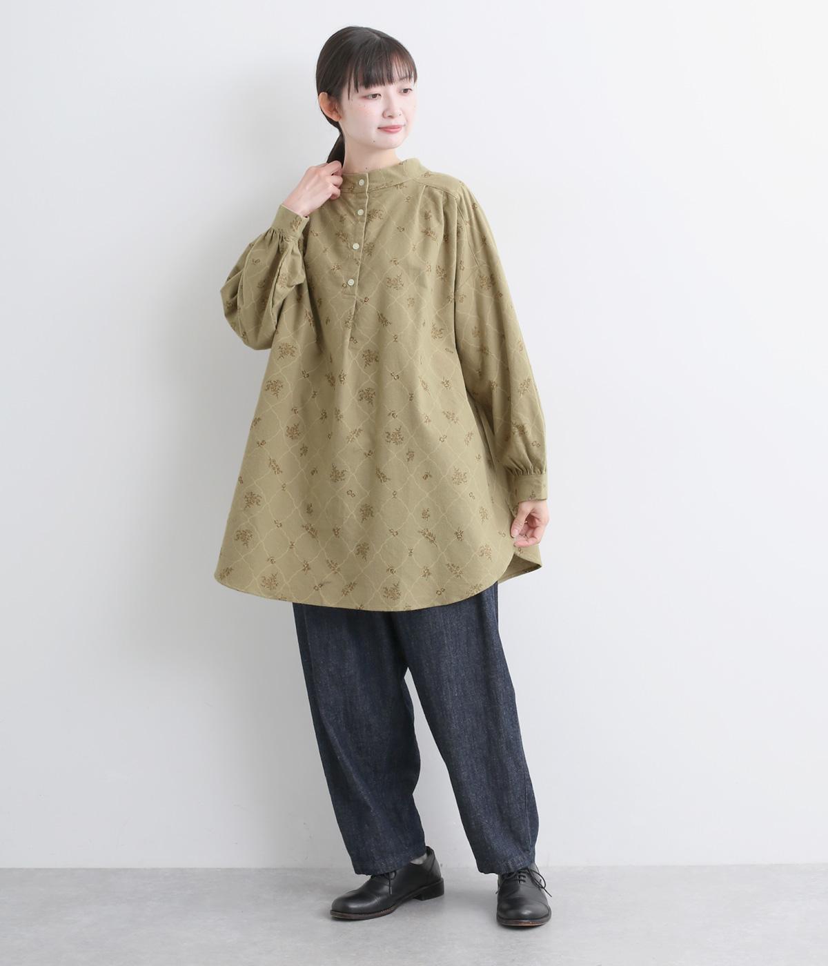 コットン平織起毛総柄プリントチュニックブラウス（SUN VALLEY）の商品詳細