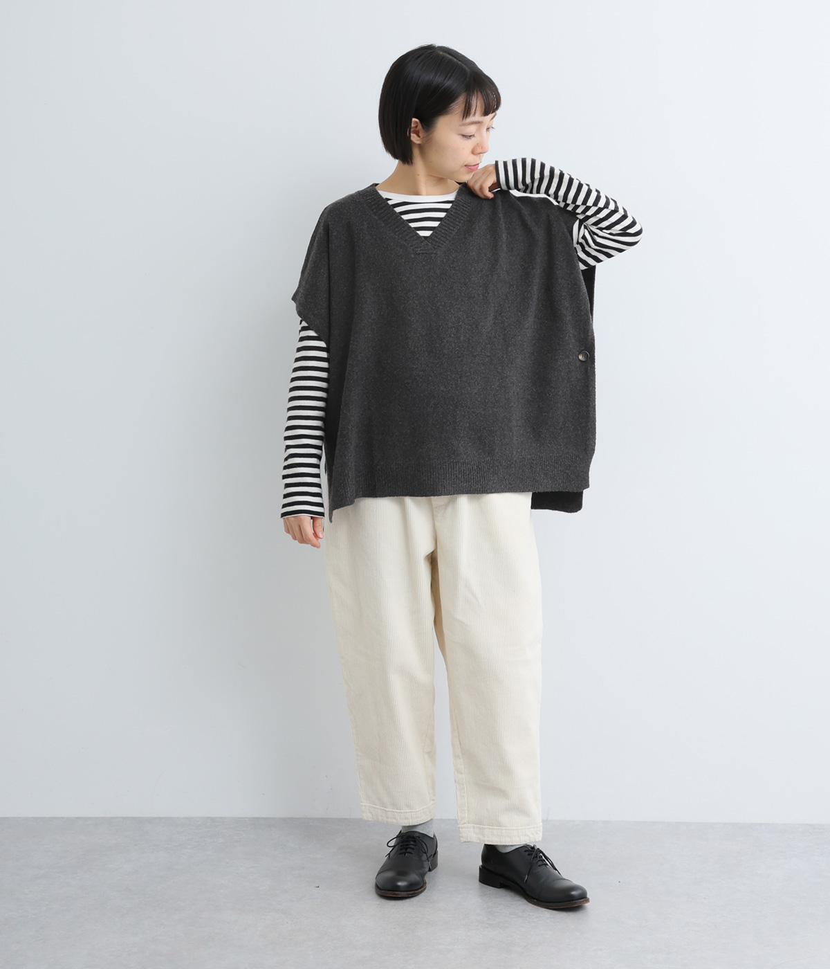 リサイクルポリエステルナイロン天竺ニットポンチョベスト（SUN VALLEY