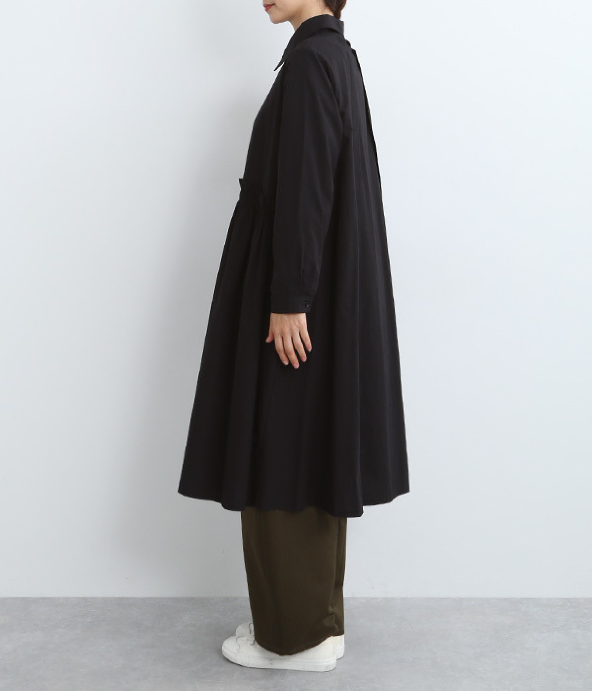 ウエストギャザー前開きワンピース（koibitomisaki）の商品詳細