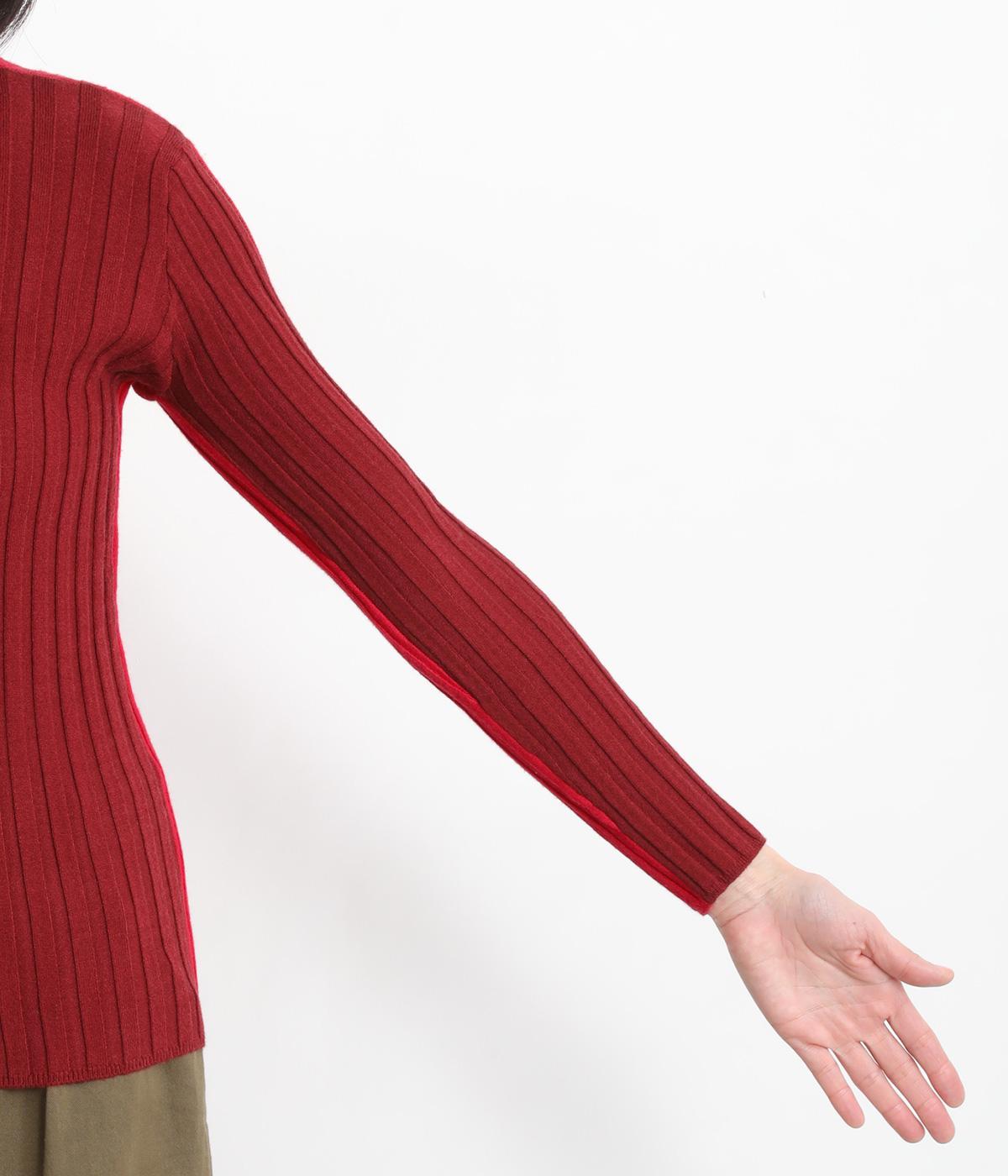 2wayバイカラーリブニット（koibitomisaki）の商品詳細