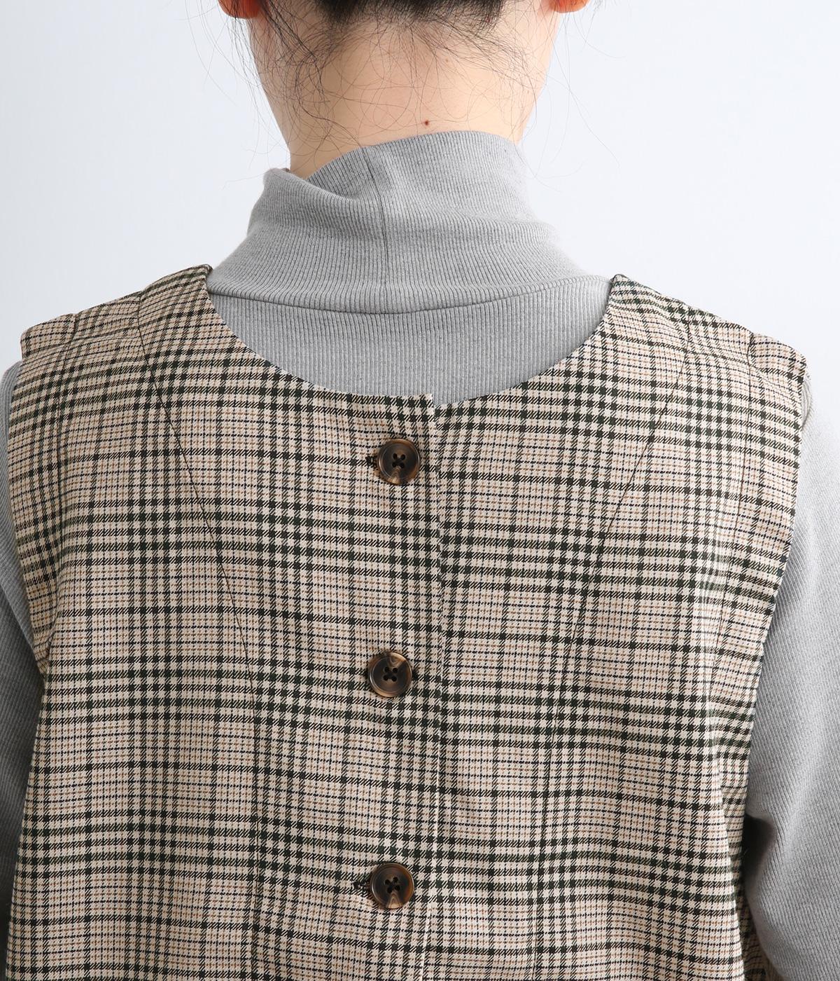 グレンチェック2wayベスト（green.）の商品詳細