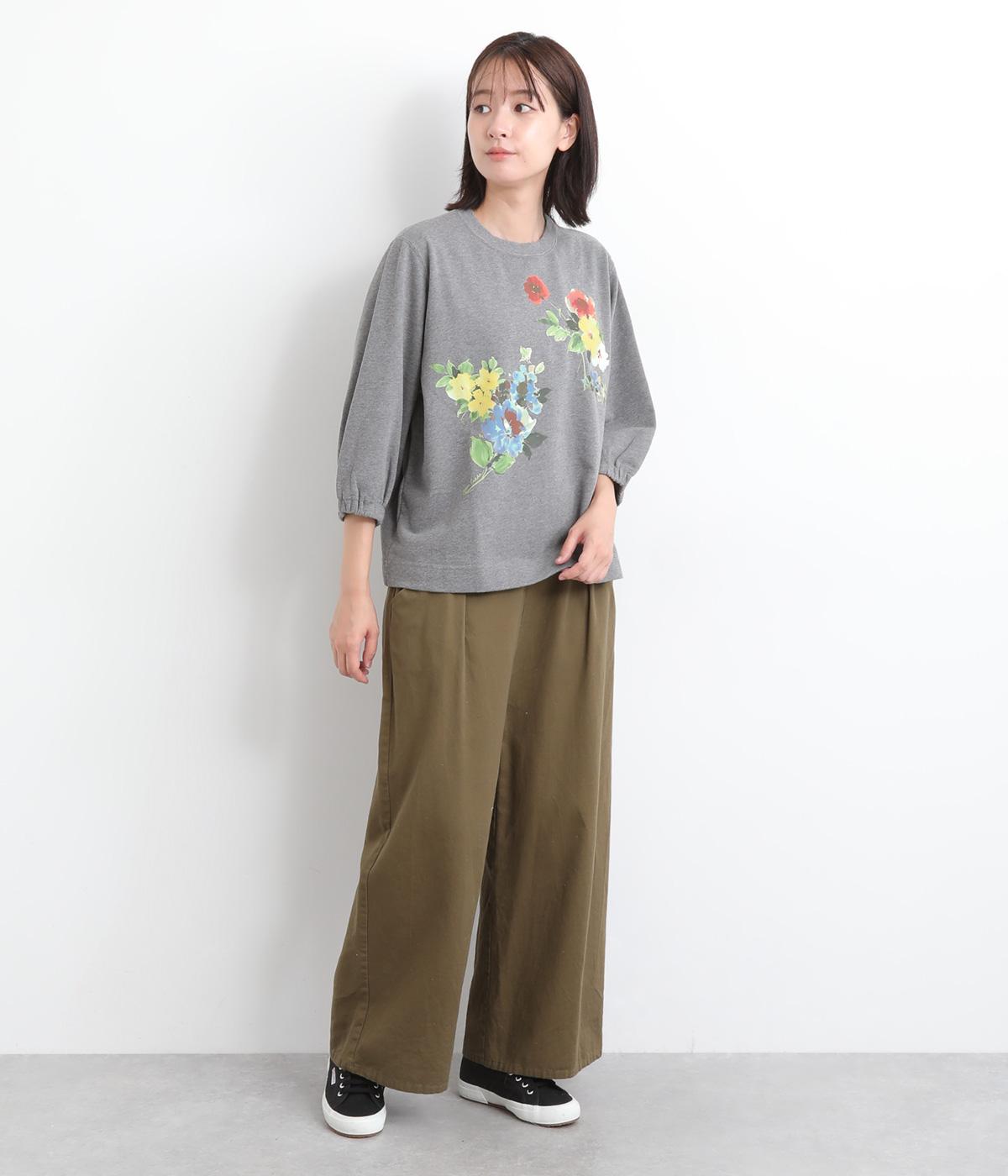 ブラーレッドフラワープリント裏毛プルオーバー（SUPER HAKKA）の商品詳細