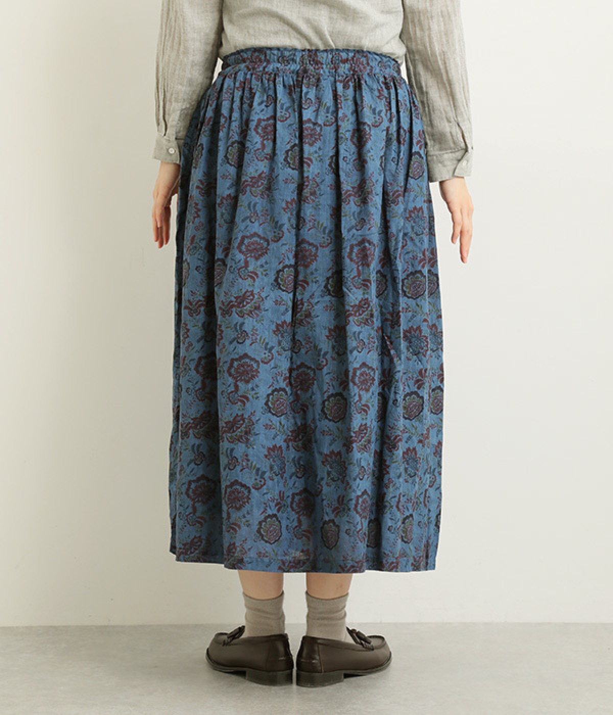 リネンフラワースカート（ICHI Antiquites）の商品詳細