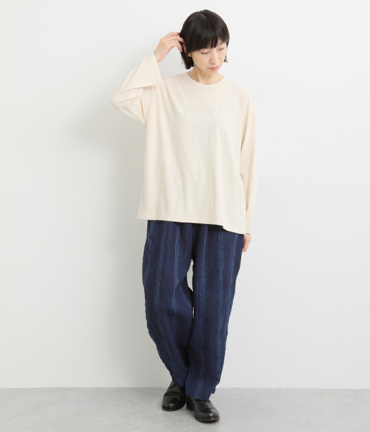 ICHI Antiquite's コットンリネンプルオーバートップス 美品 コットンプルオーバー（ICHI Antiquites）の商品詳細