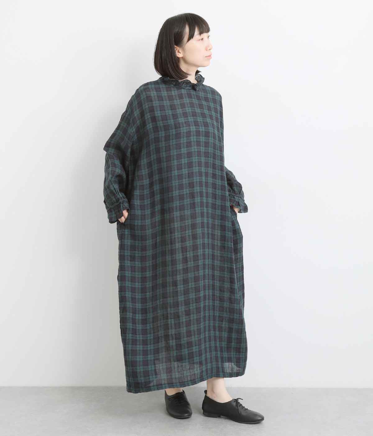 リネン2wayワンピース（Antiquites noir）の商品詳細