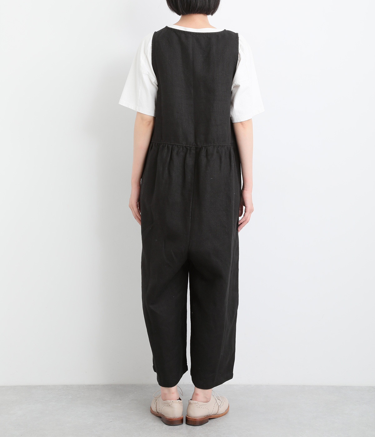 希少　ヤンマ産業 リネン ジャンプスーツ AKIKO OGAWA 新品リネンジャンプスーツ - メルカリ