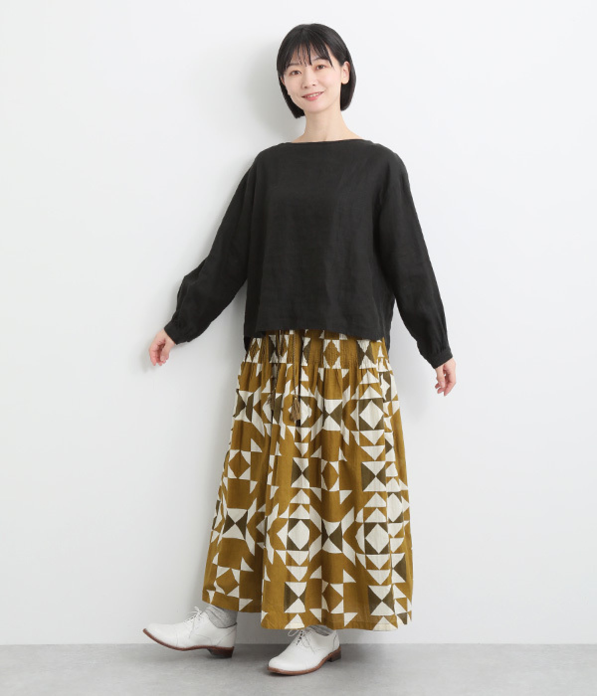 コットンインディアンコットンスカート（ICHI Antiquites）の