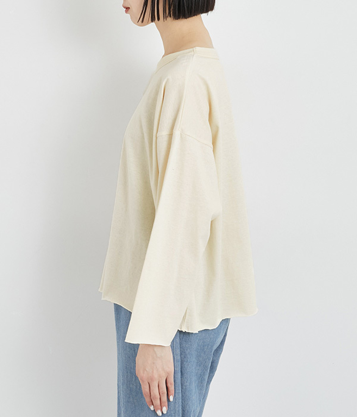 ICHI Antiquite's コットンリネンプルオーバートップス 美品 ichi/Antiquite's(アンティークス） 80670 ワッフルワイドプル