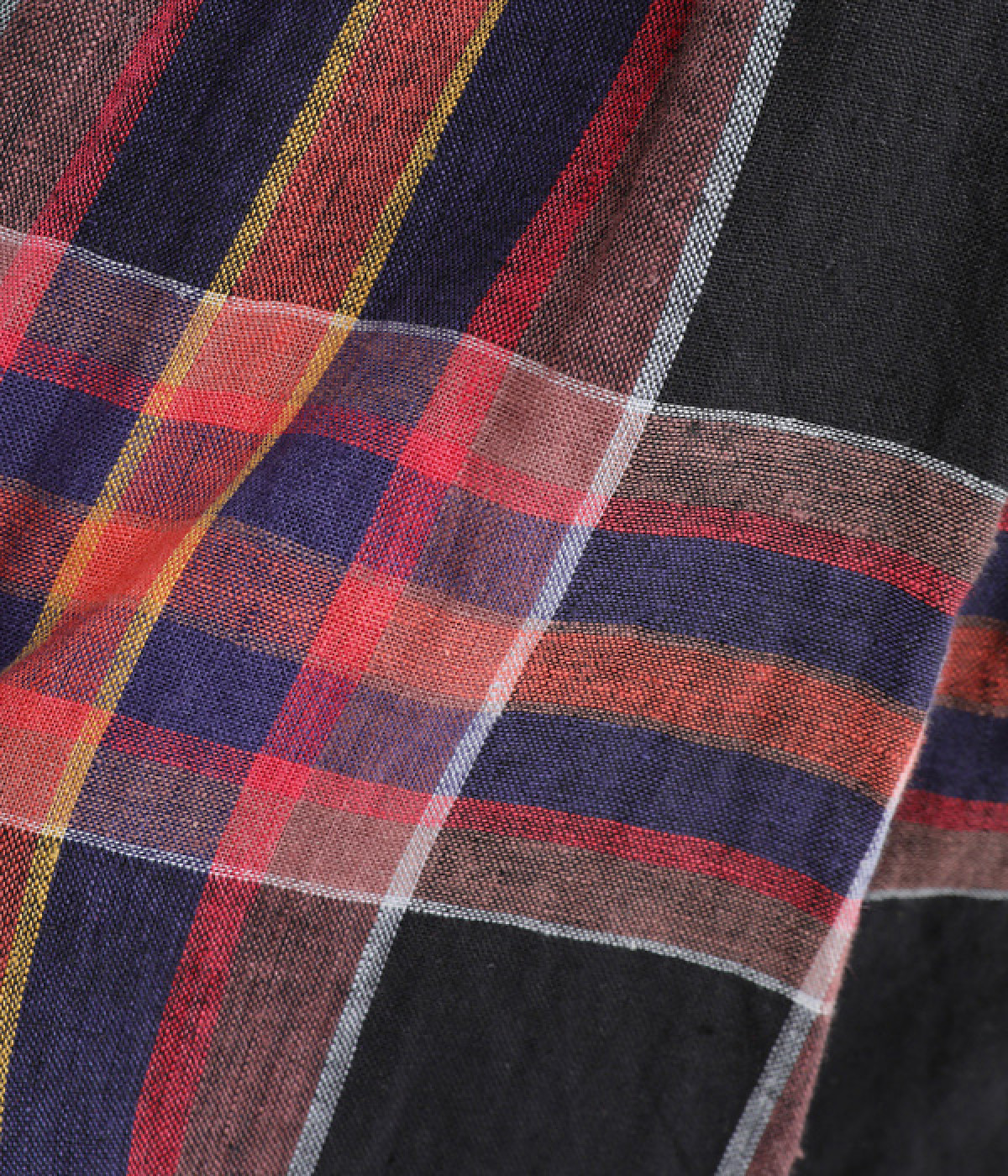 コットンリネンチェックシャツ（ICHI Antiquites）の商品詳細