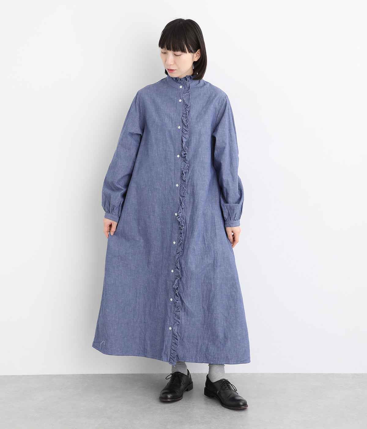 新品　ICHI Antiquités⭐︎リネンロングワンピース ICHI イチアンティークス リネンワッフル ロングワンピース