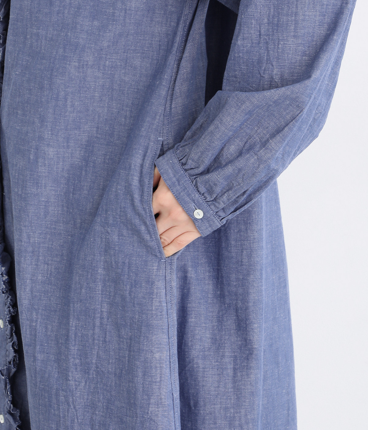 コットンリネンシャツワンピース（ICHI Antiquites）の商品詳細