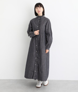 コットンリネンシャツワンピース（ICHI Antiquites）の商品詳細
