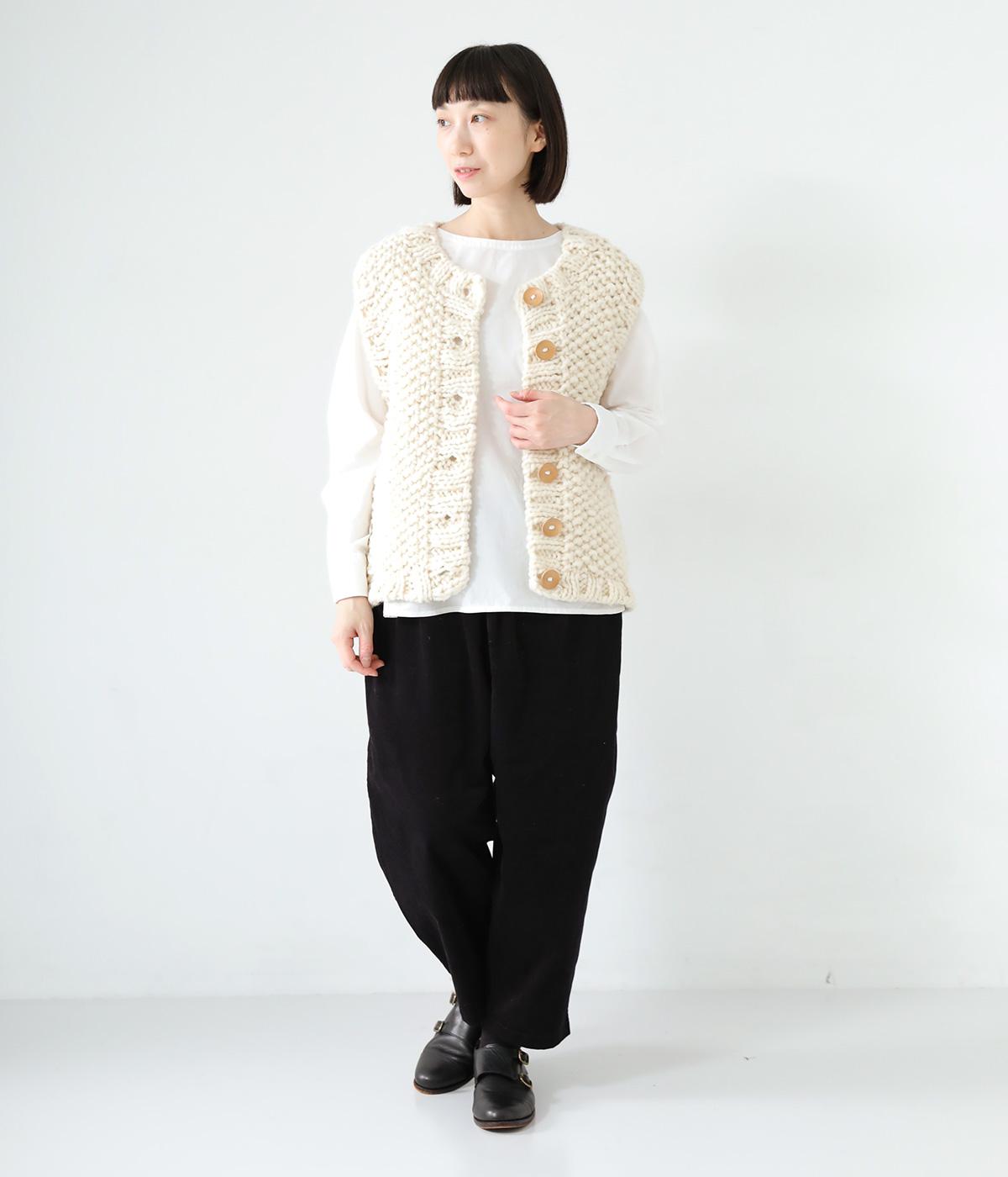 ウールペルーハンドニットベスト（ICHI Antiquites）の商品詳細