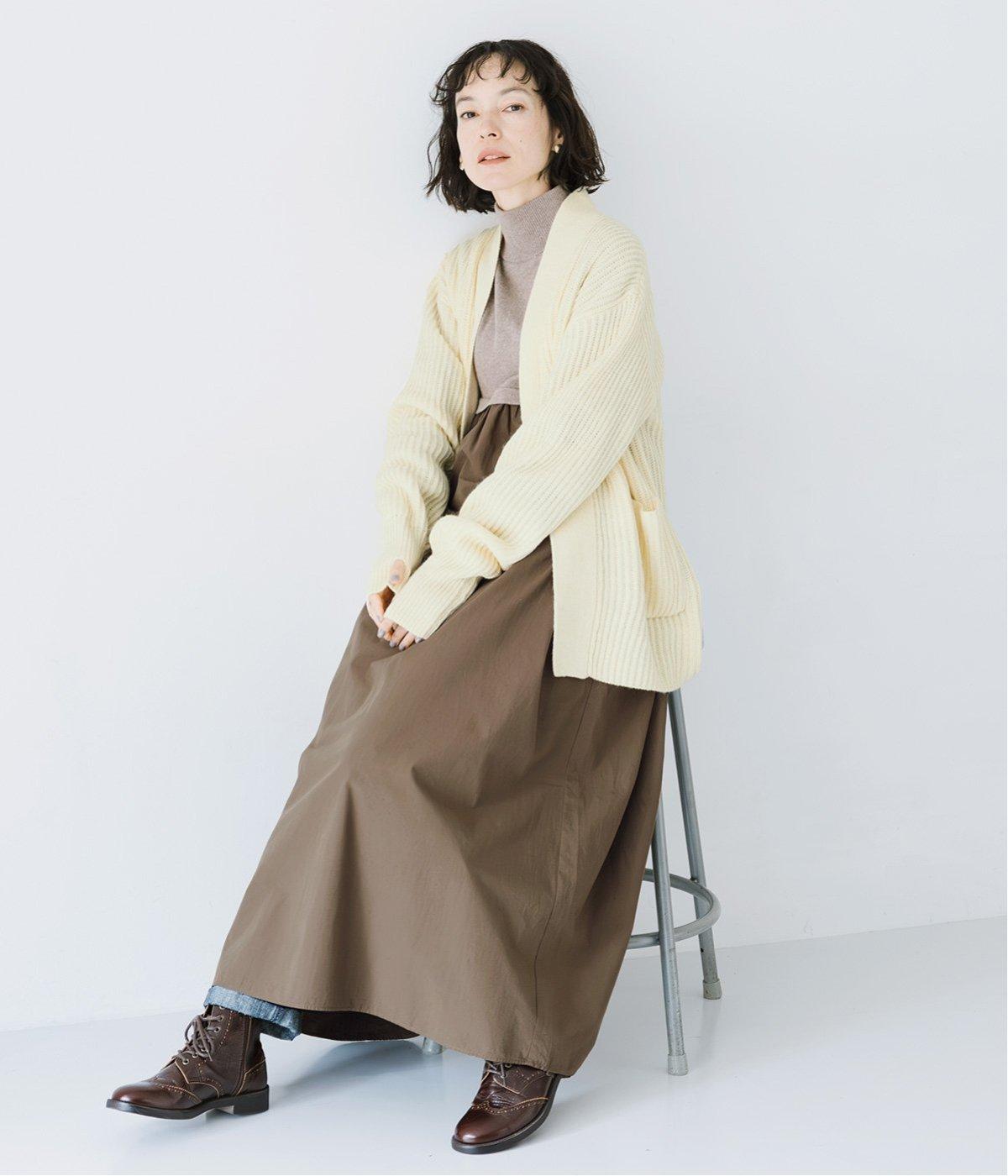 EVERNAIL 着用1度のみ ニット×フハク ハイネックワンピース（ichi）の商品詳細